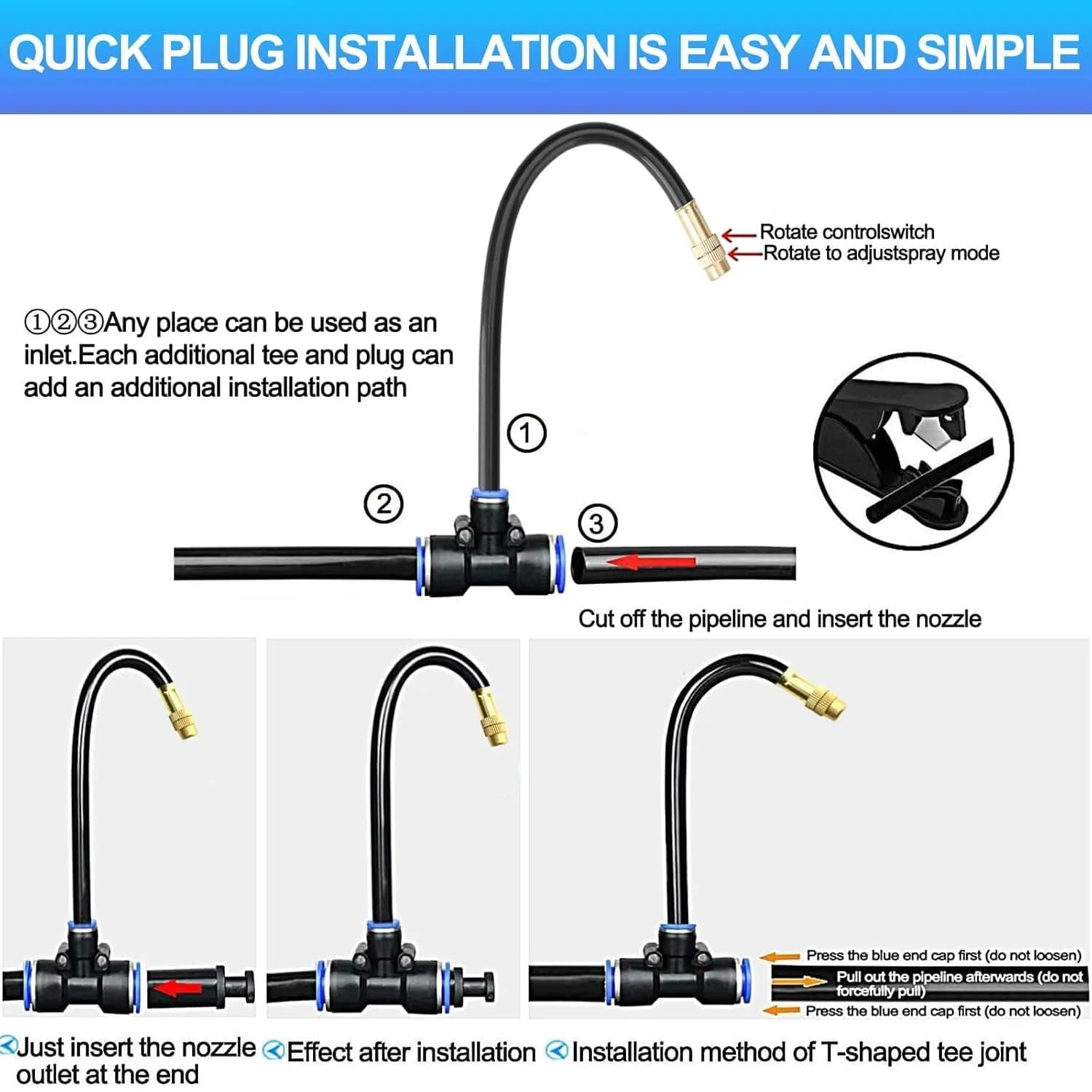 IrriNex 100 ft Drip Irrigation System Kit 165 FT option view 5