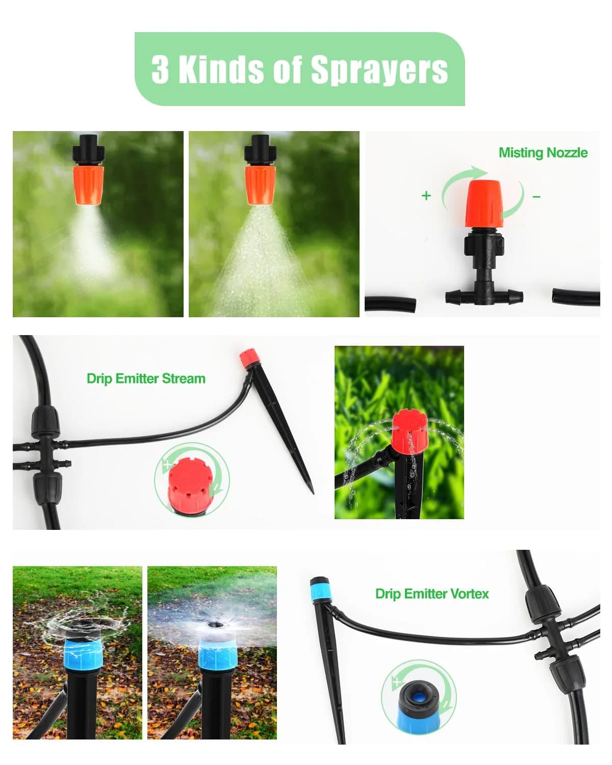IrriNex 230 ft Drip Irrigation System Kit component view 3