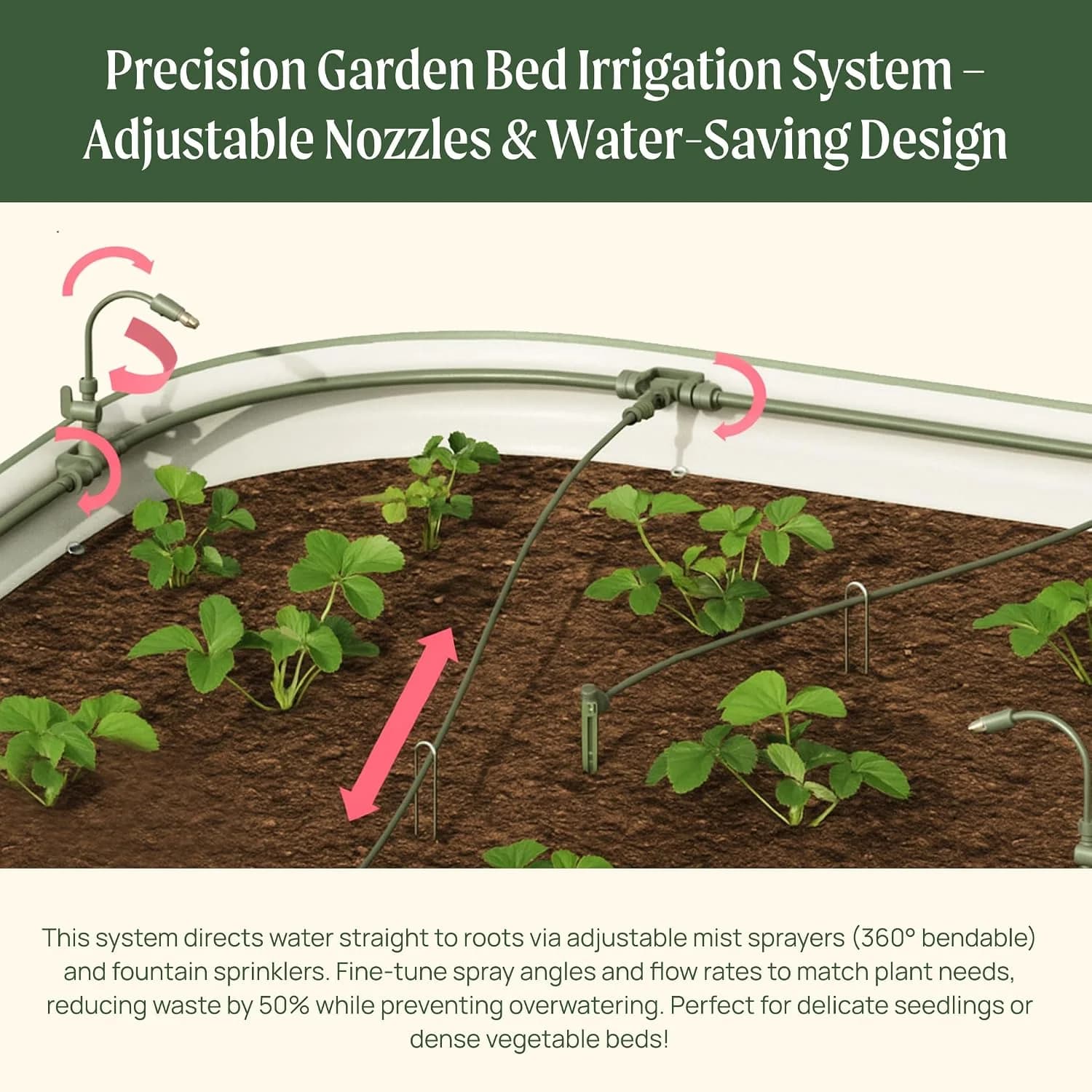IrriNex 25 ft Drip Irrigation System Kit component view 8
