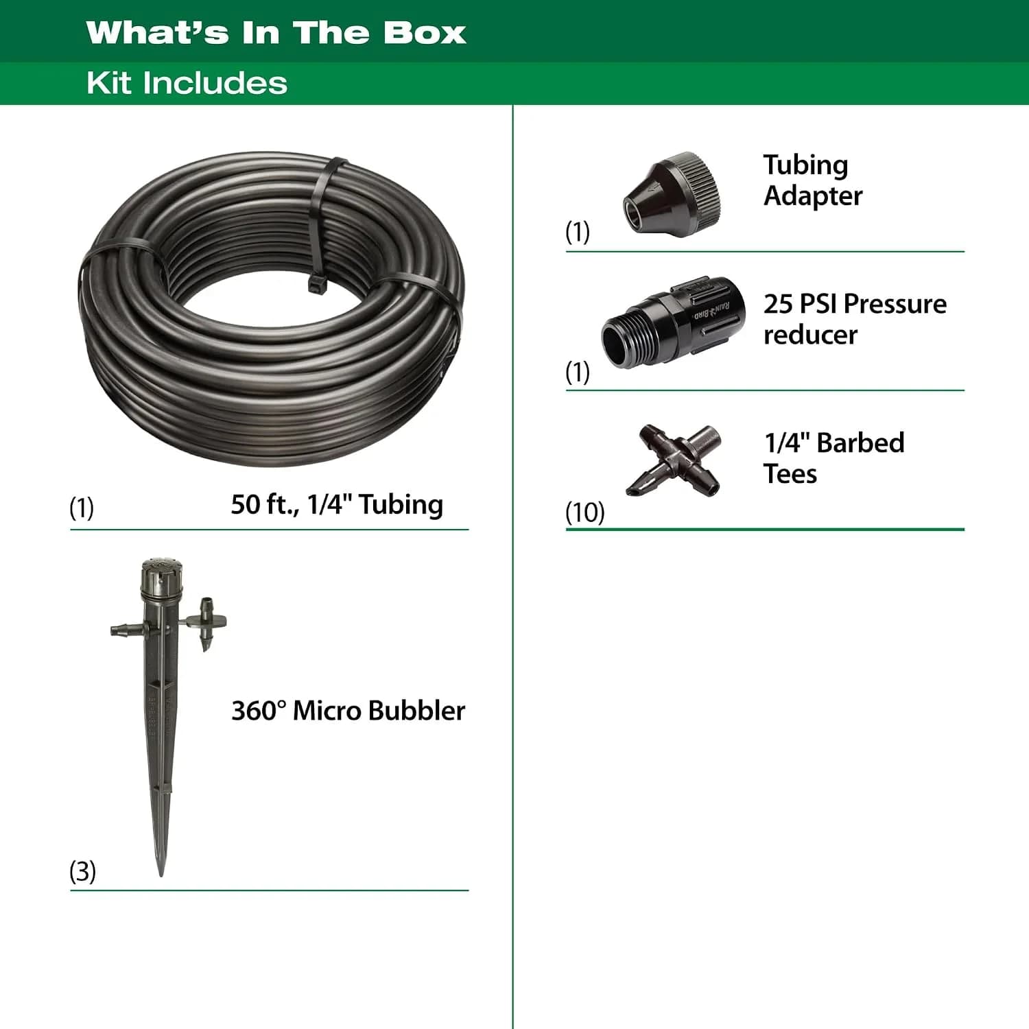 IrriNex 1/4-inch Patio and Planter Drip Irrigation Kit component view 2