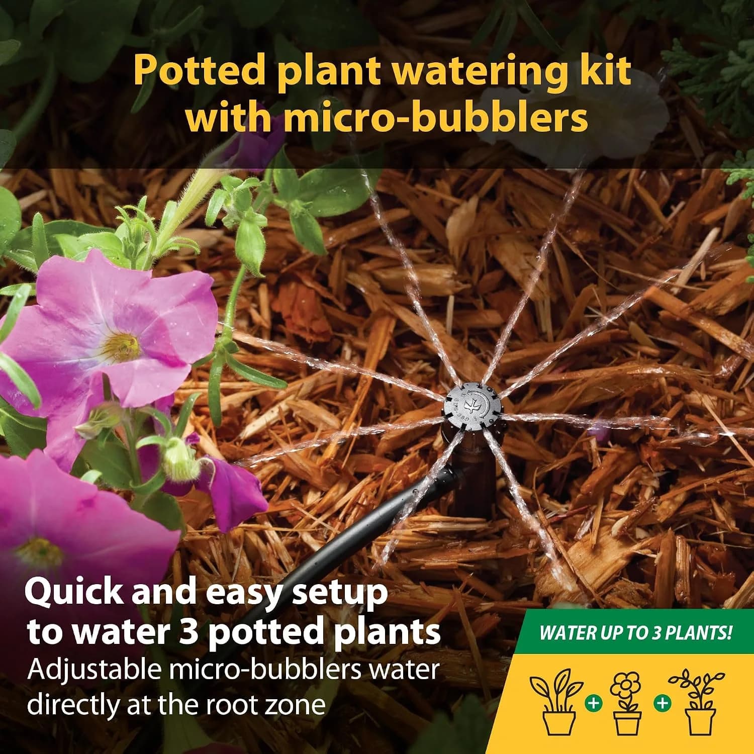 IrriNex 1/4-inch Patio and Planter Drip Irrigation Kit component view 4