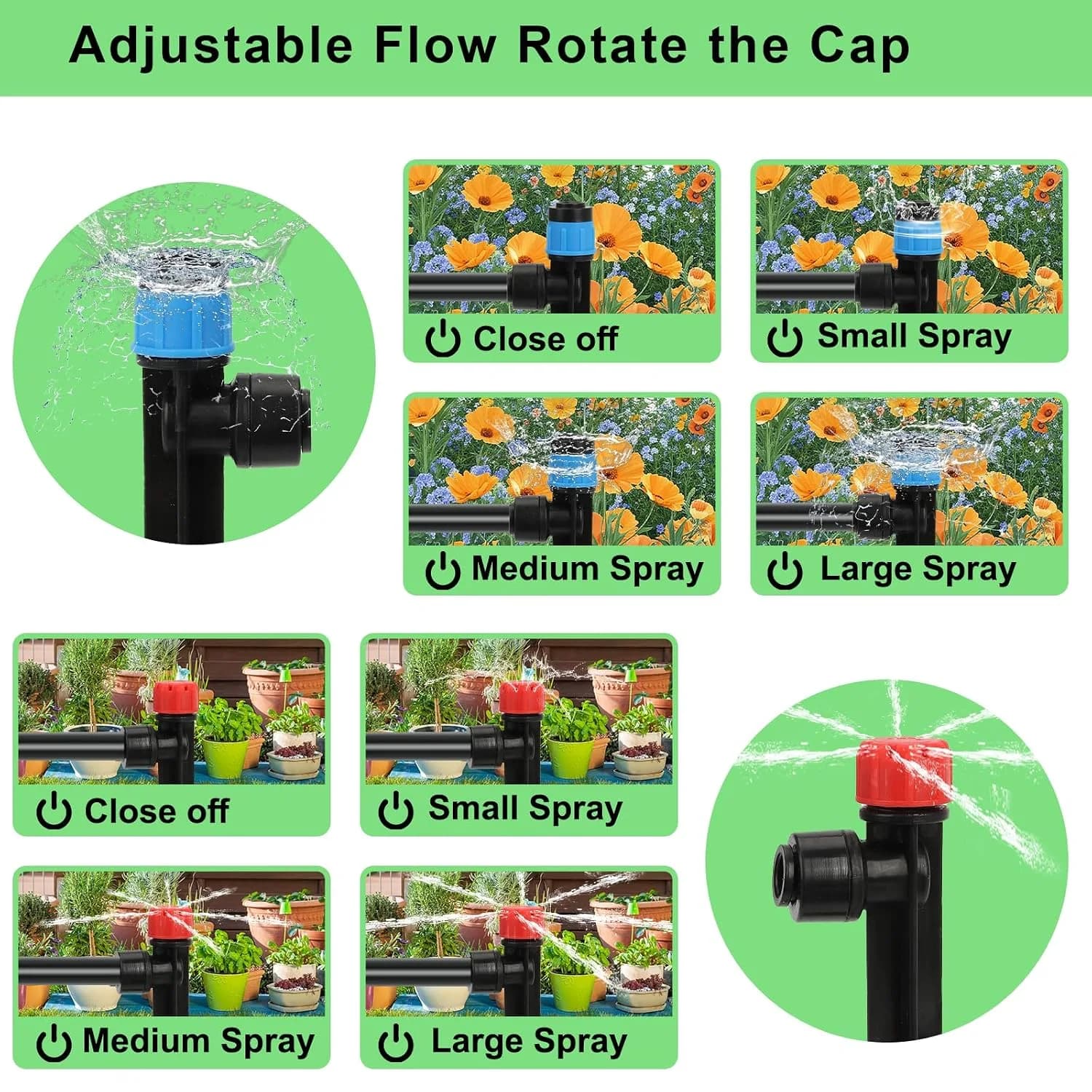 IrriNex 300 sq ft Drip Irrigation System Kit component view 7