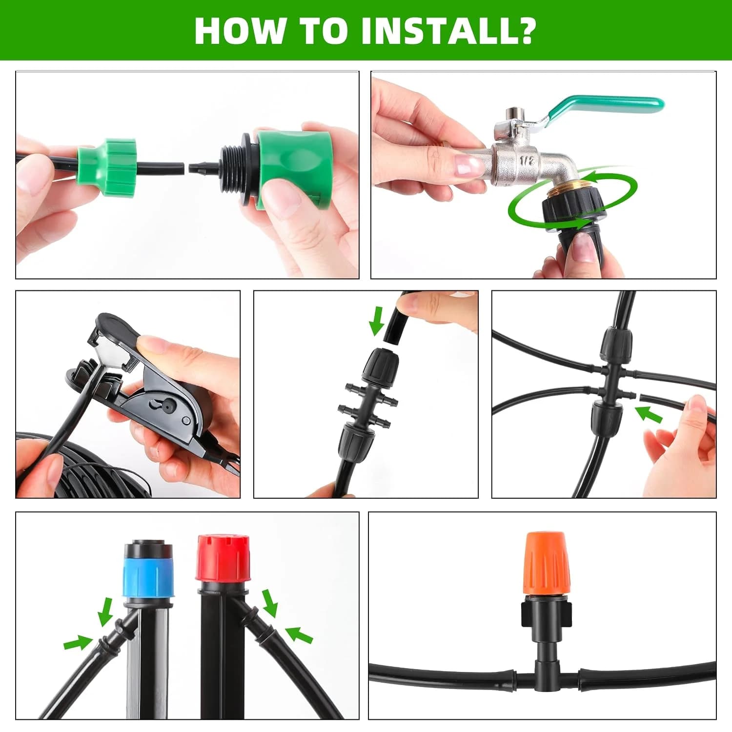 IrriNex 240 ft Garden Misting and Cooling Kit component view 5
