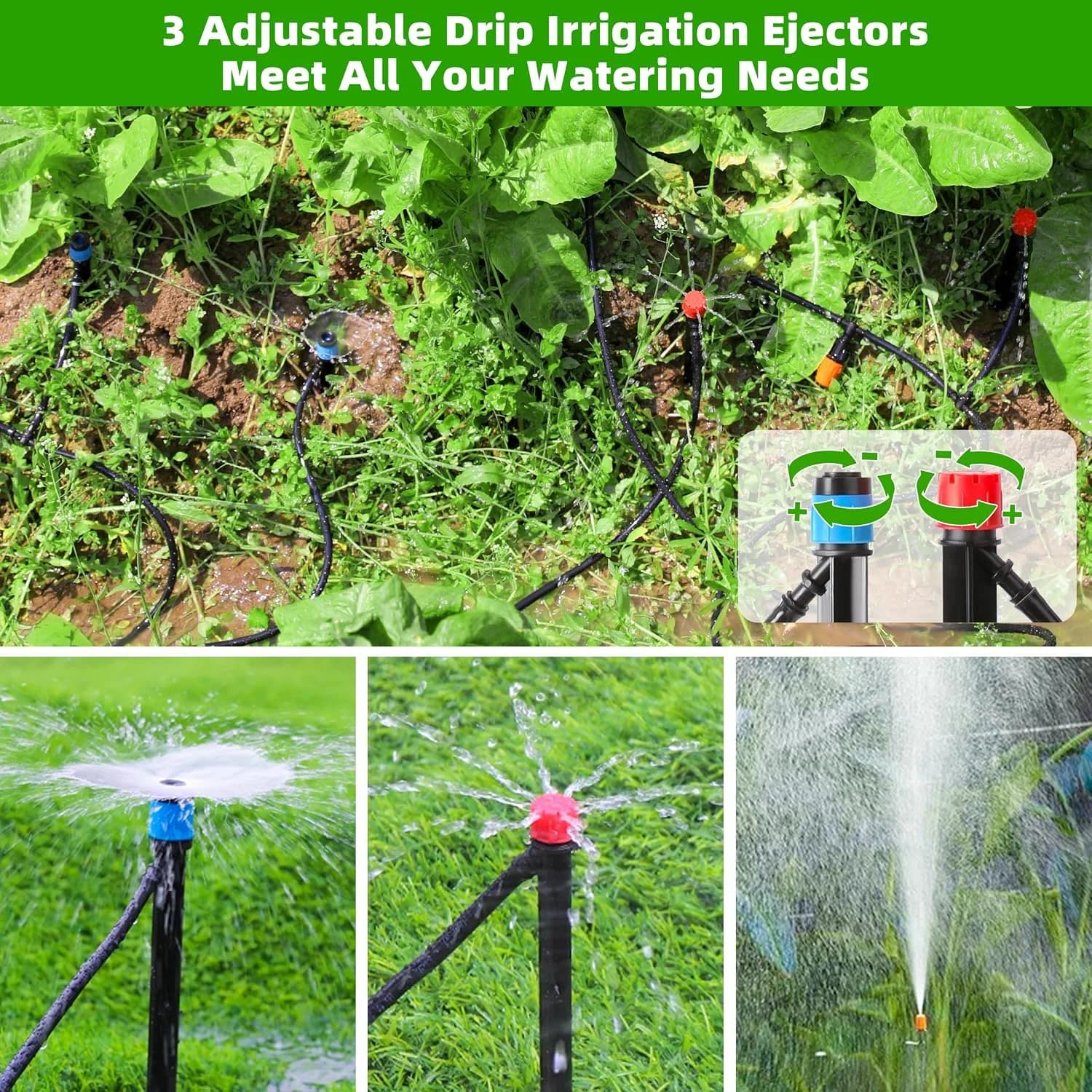 IrriNex 240 ft Garden Misting and Cooling Kit component view 6