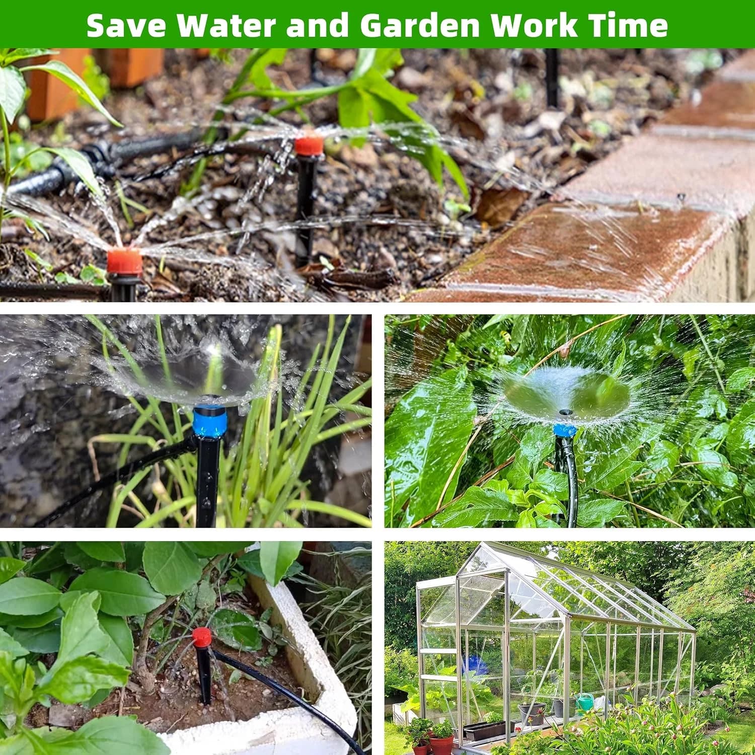 IrriNex 240 ft Garden Misting and Cooling Kit component view 7