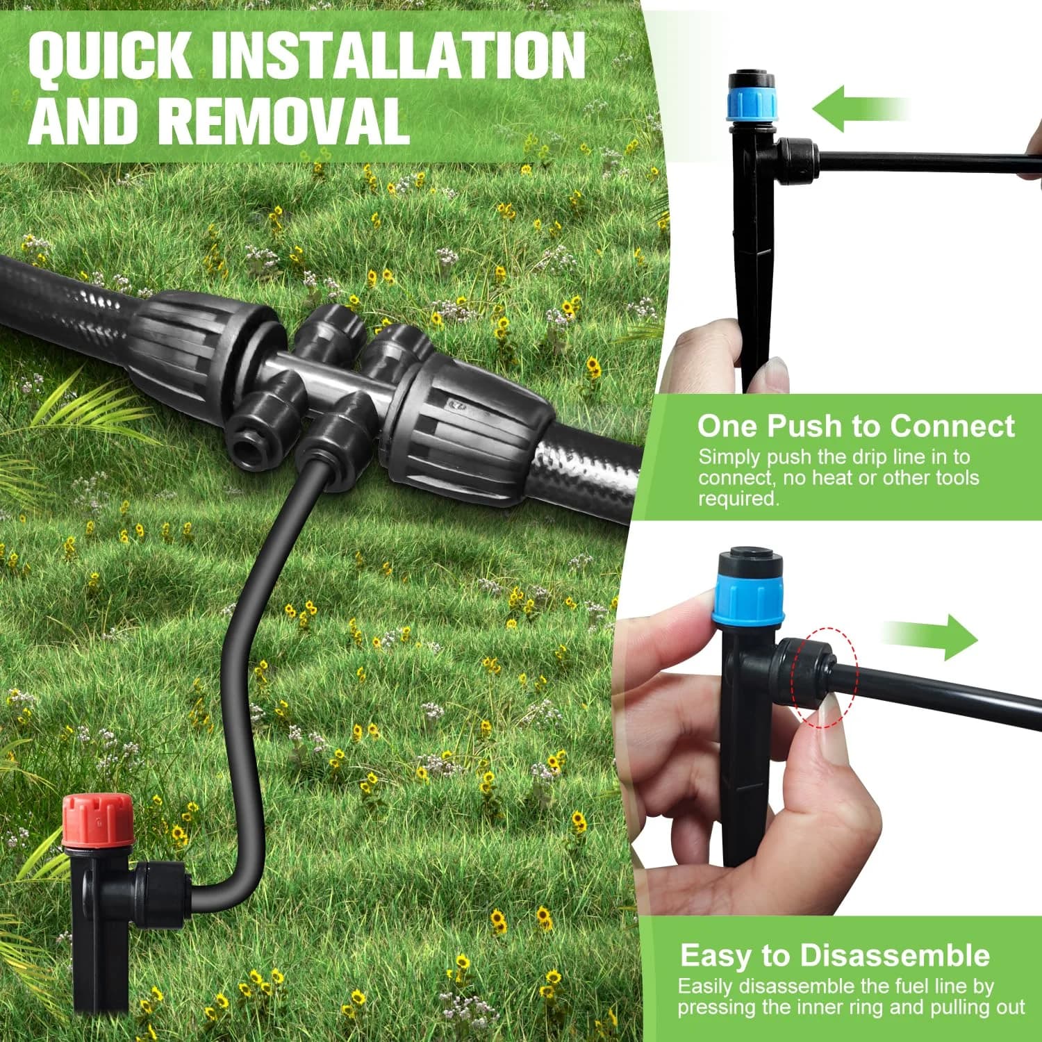 IrriNex 230 ft Drip Irrigation System Kit component view 6