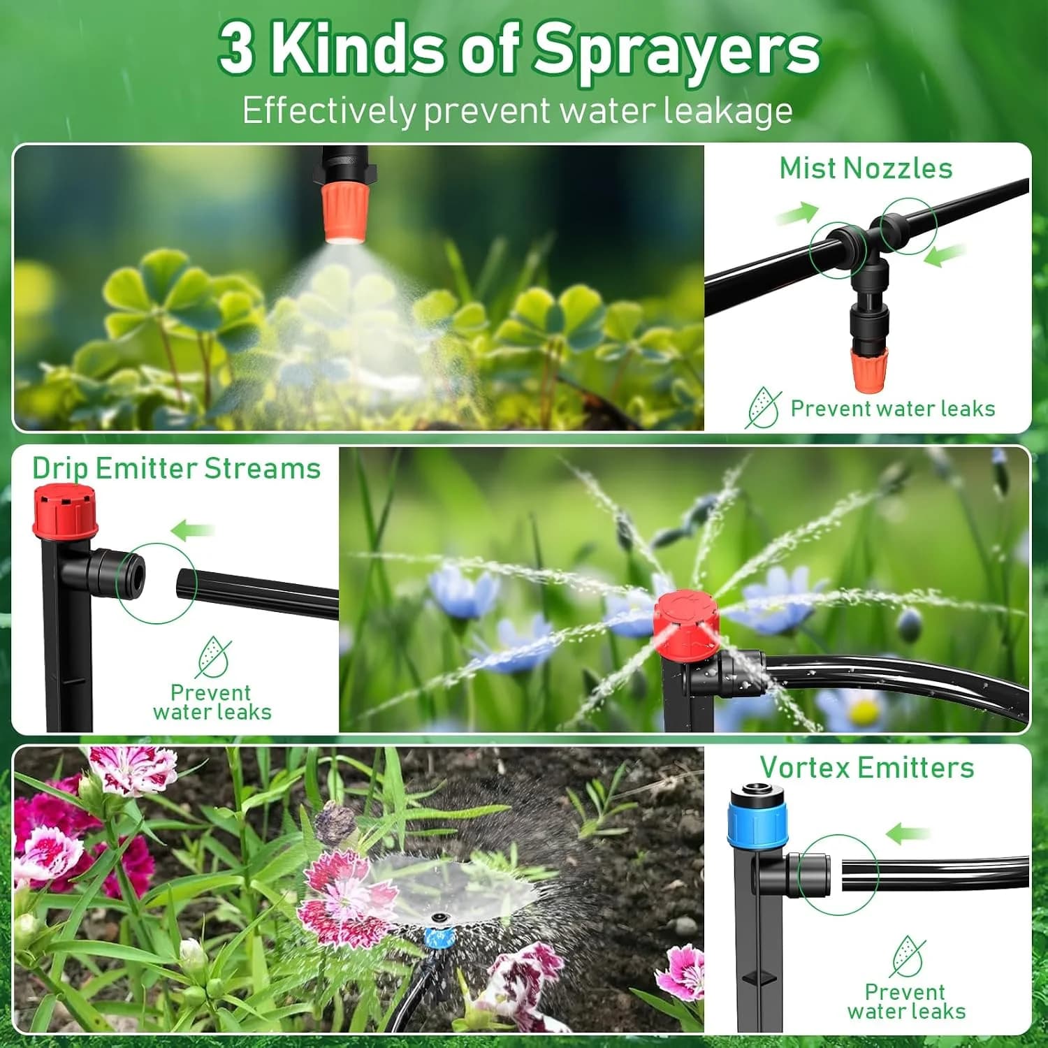 IrriNex 246 ft Drip Irrigation System Kit component view 2