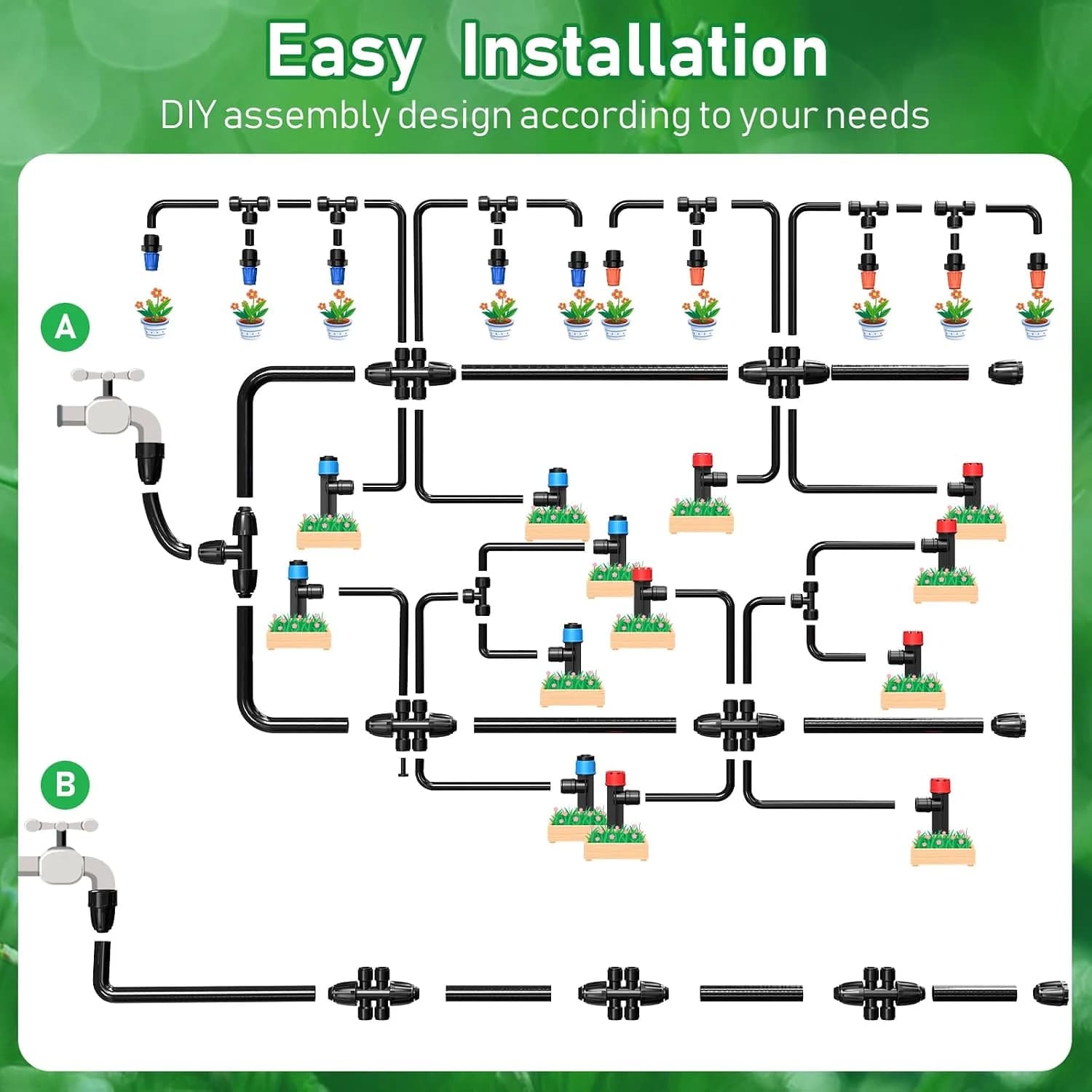 IrriNex 246 ft Drip Irrigation System Kit component view 4