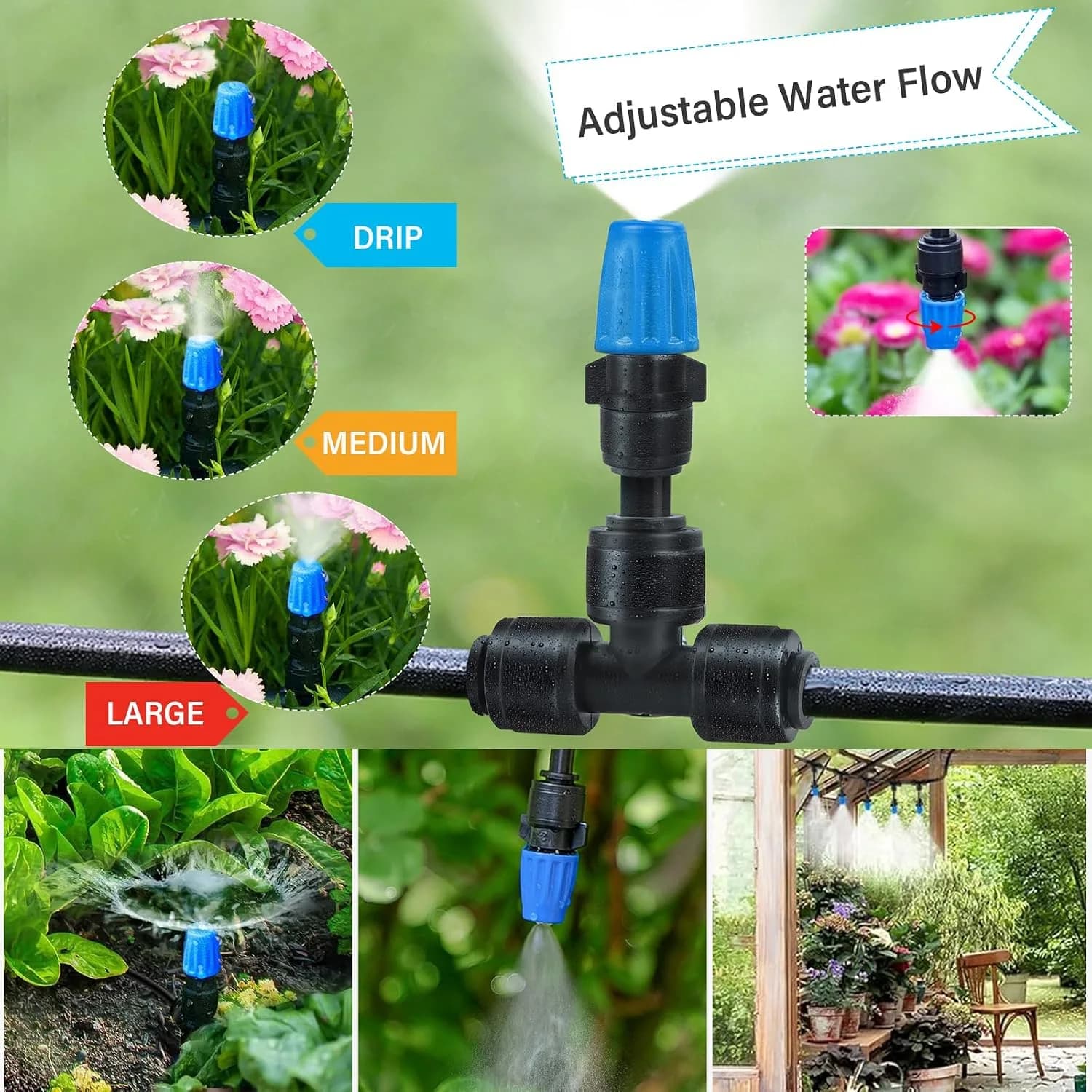 IrriNex 243 ft Drip Irrigation System Kit component view 7