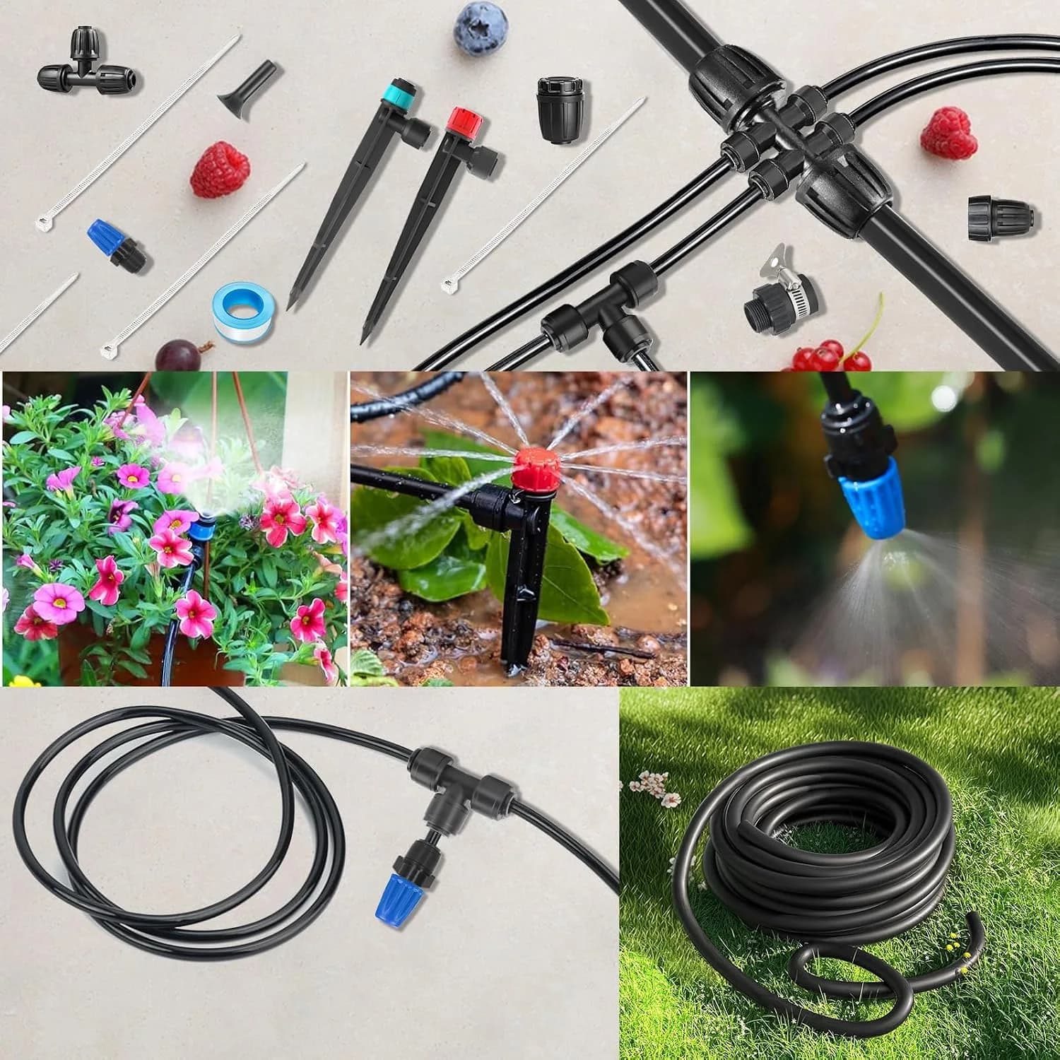 IrriNex 243 ft Drip Irrigation System Kit component view 9
