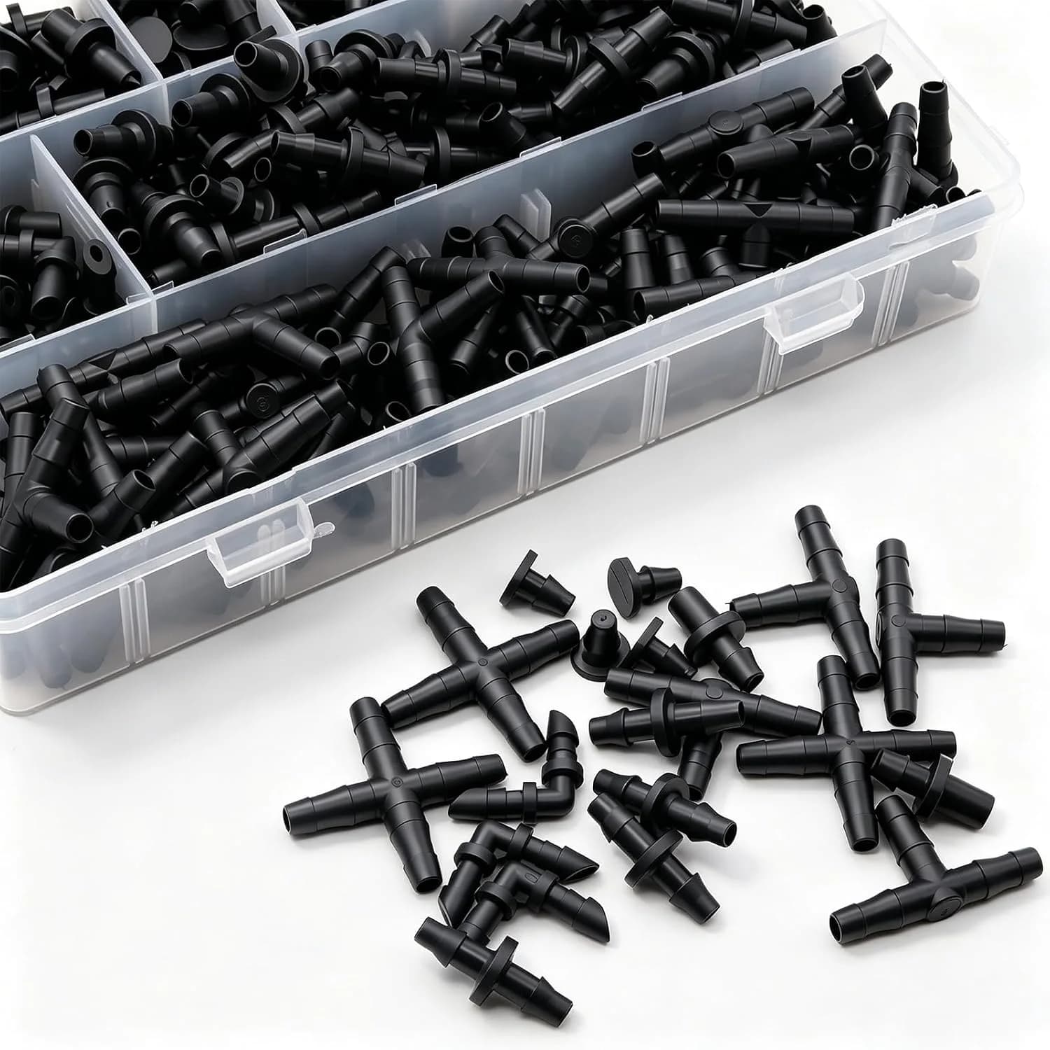 IrriNex 240 ft Drip Irrigation System Kit 220PCS- Barbed Connectors option view 5