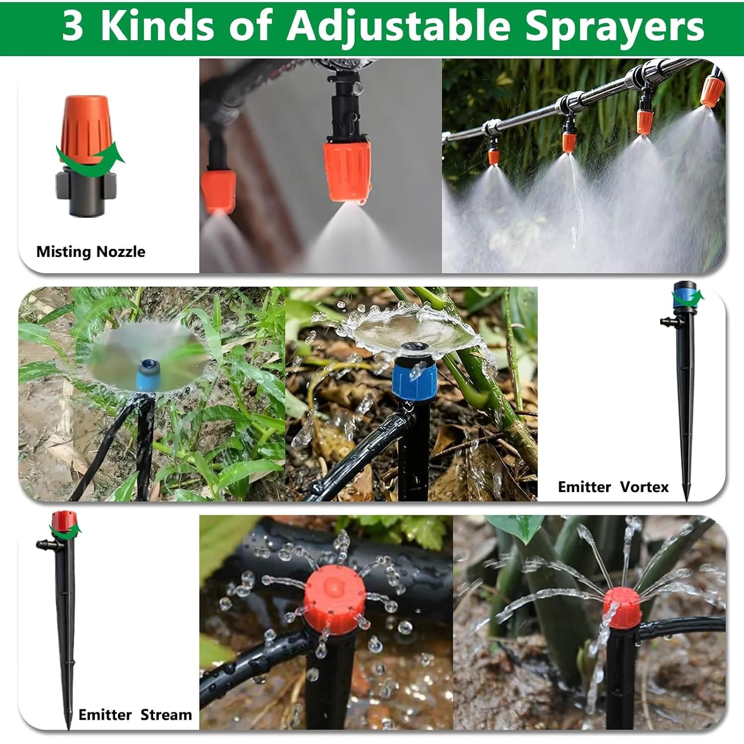 IrriNex 240 ft Drip Irrigation System Kit component view 4
