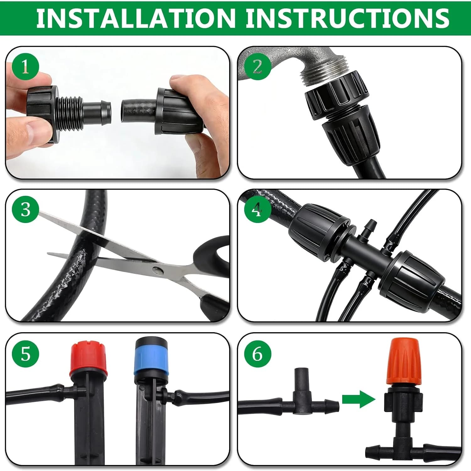 IrriNex 240 ft Drip Irrigation System Kit component view 5