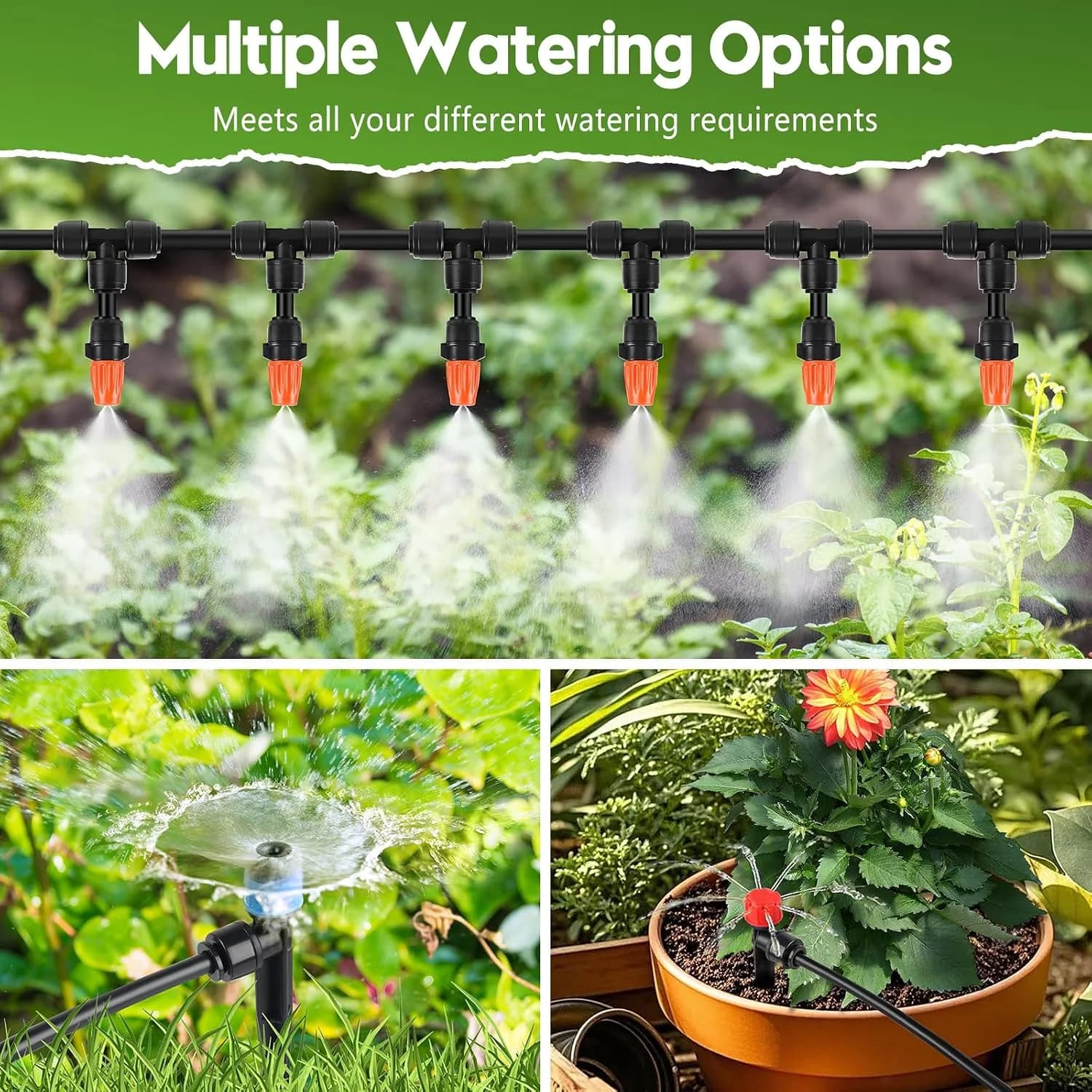 IrriNex 240 ft Drip Irrigation System Kit component view 3