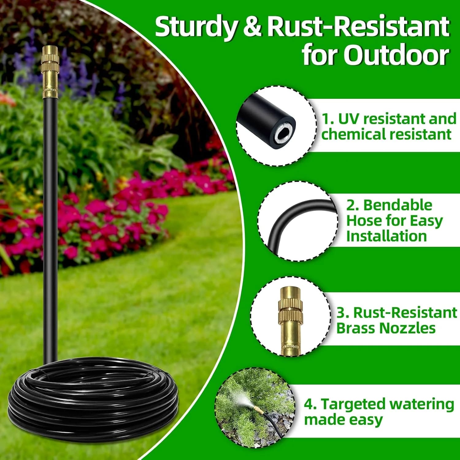 IrriNex 60 ft Drip Irrigation System Kit component view 7