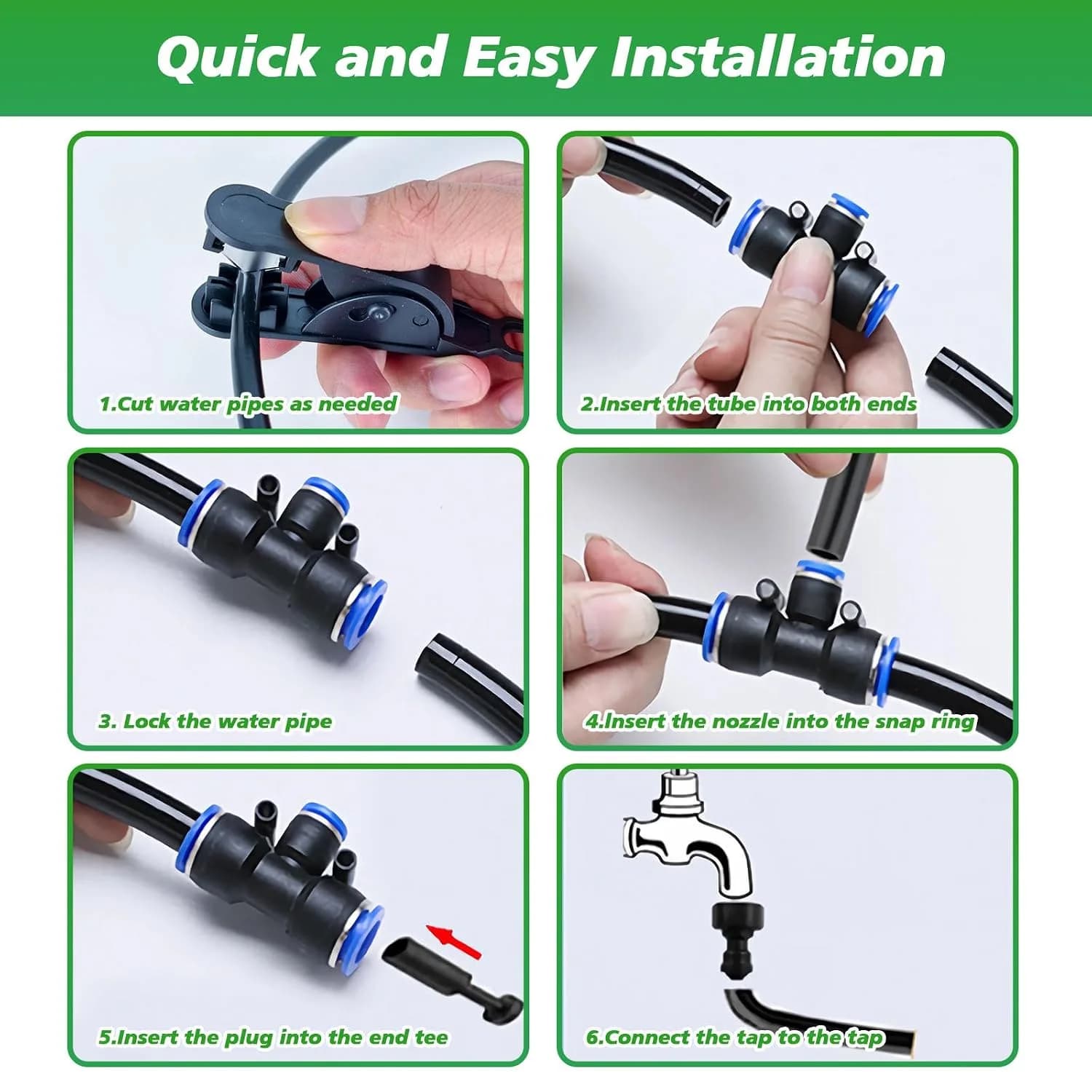 IrriNex 33 ft Drip Irrigation System Kit 50FT option view 6