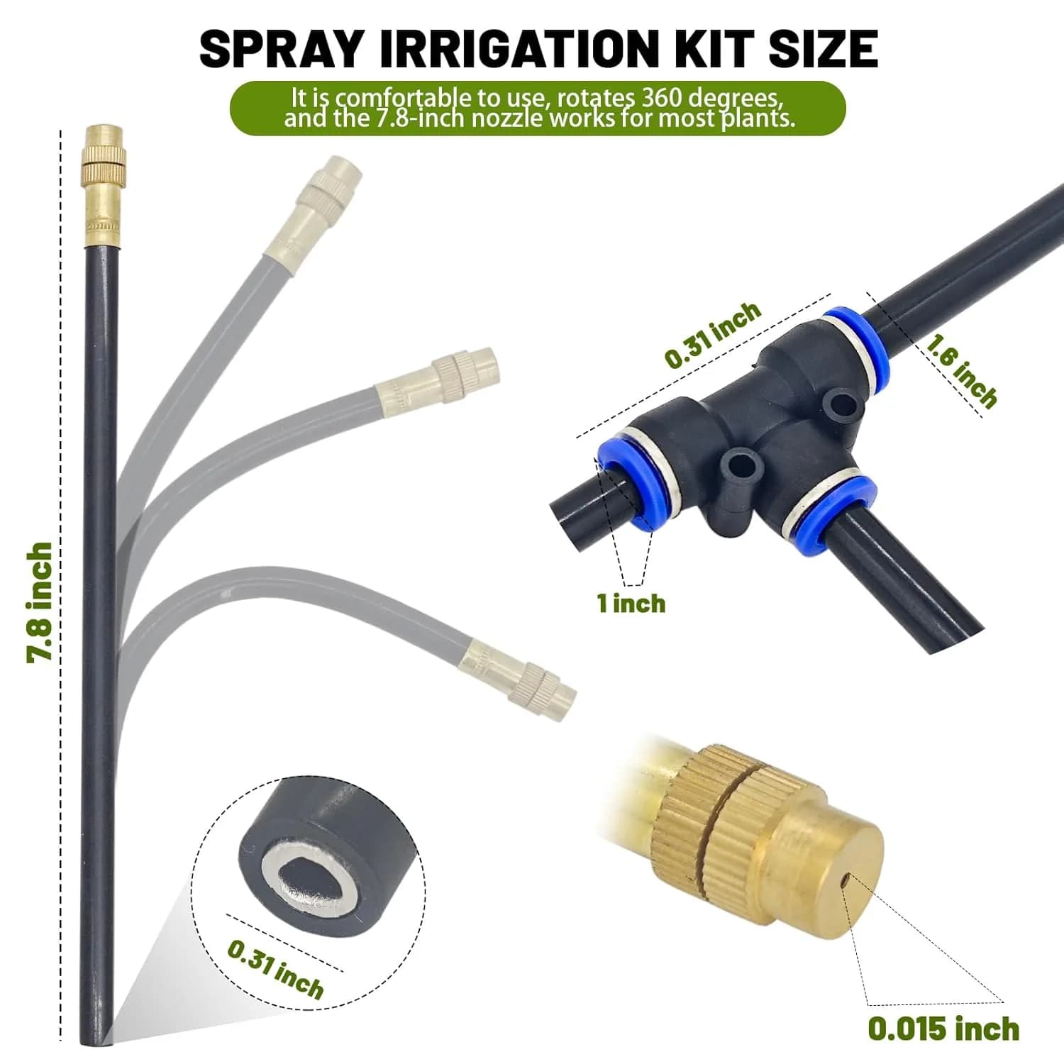 IrriNex 100 ft Drip Irrigation System Kit component view 7