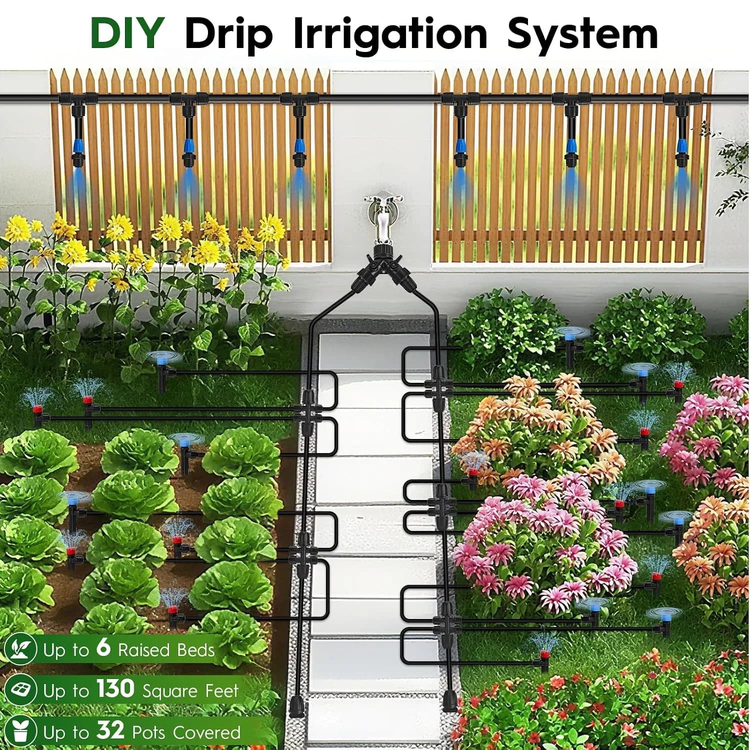 IrriNex 200 ft Drip Irrigation System Kit component view 3