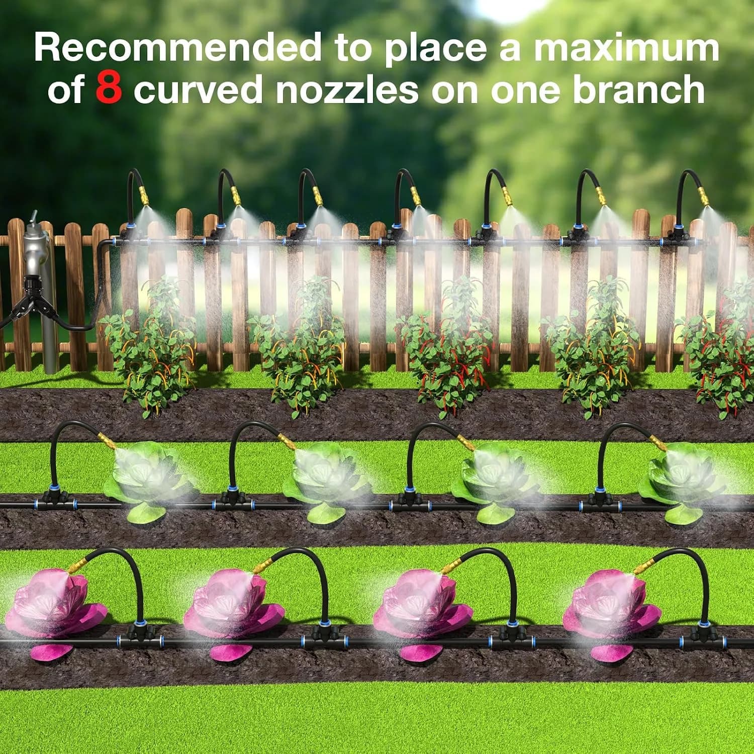 IrriNex 200 ft Drip Irrigation System Kit component view 4
