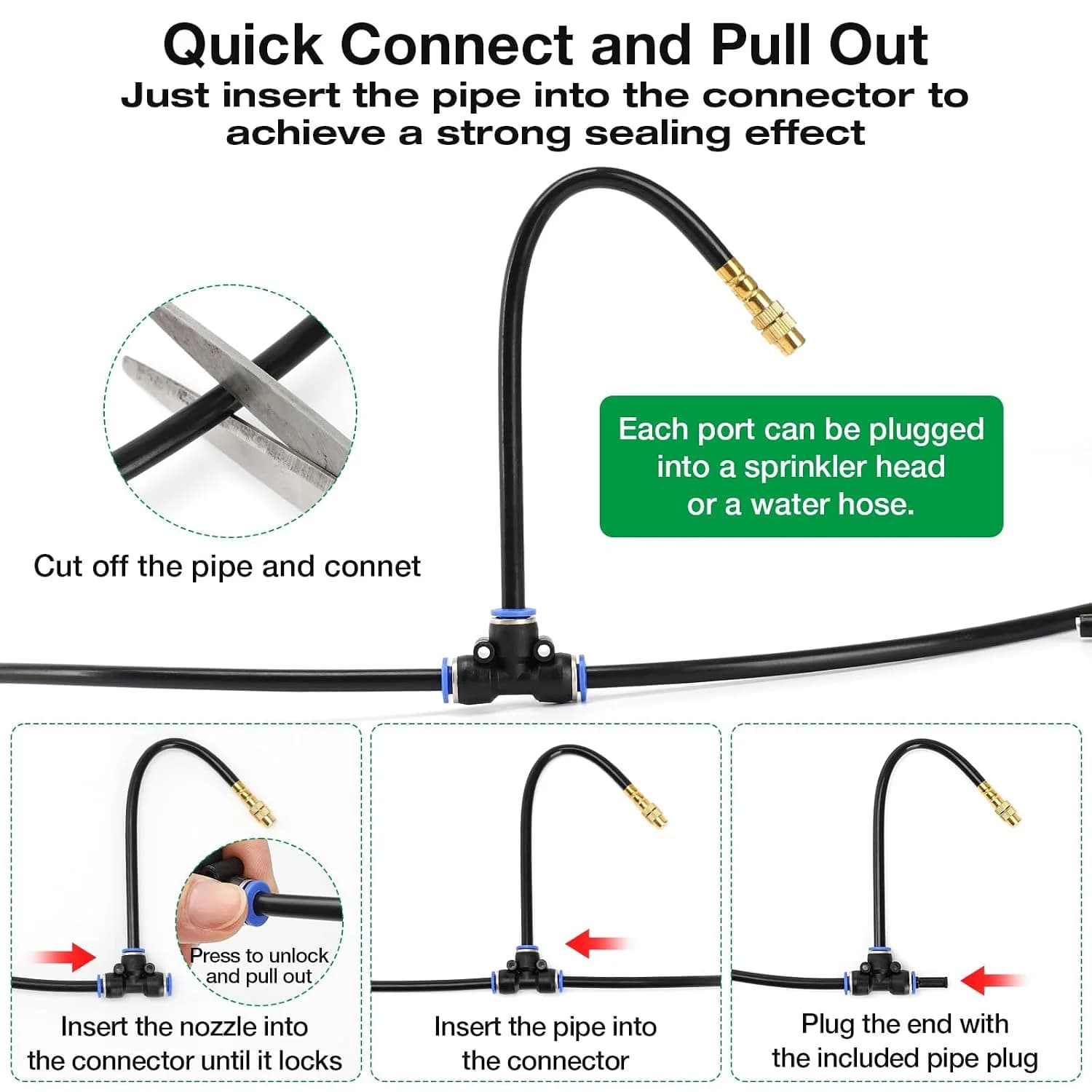 IrriNex 200 ft Drip Irrigation System Kit 50ft option view 4