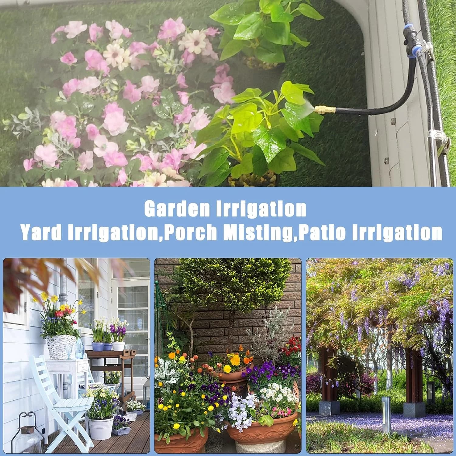IrriNex 100 ft Drip Irrigation System Kit Recycled materials option view 6