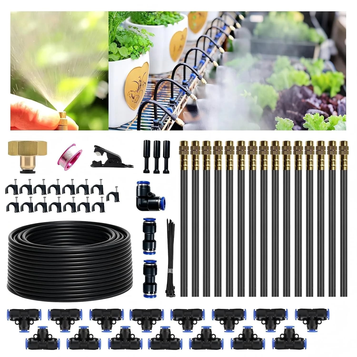 IrriNex 50 ft Drip Irrigation Kit – Model IRK-F638K2