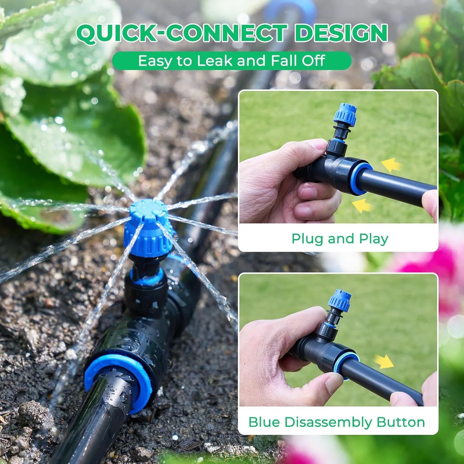 IrriNex 8 ft Raised-Bed Drip Irrigation Kit component view 3