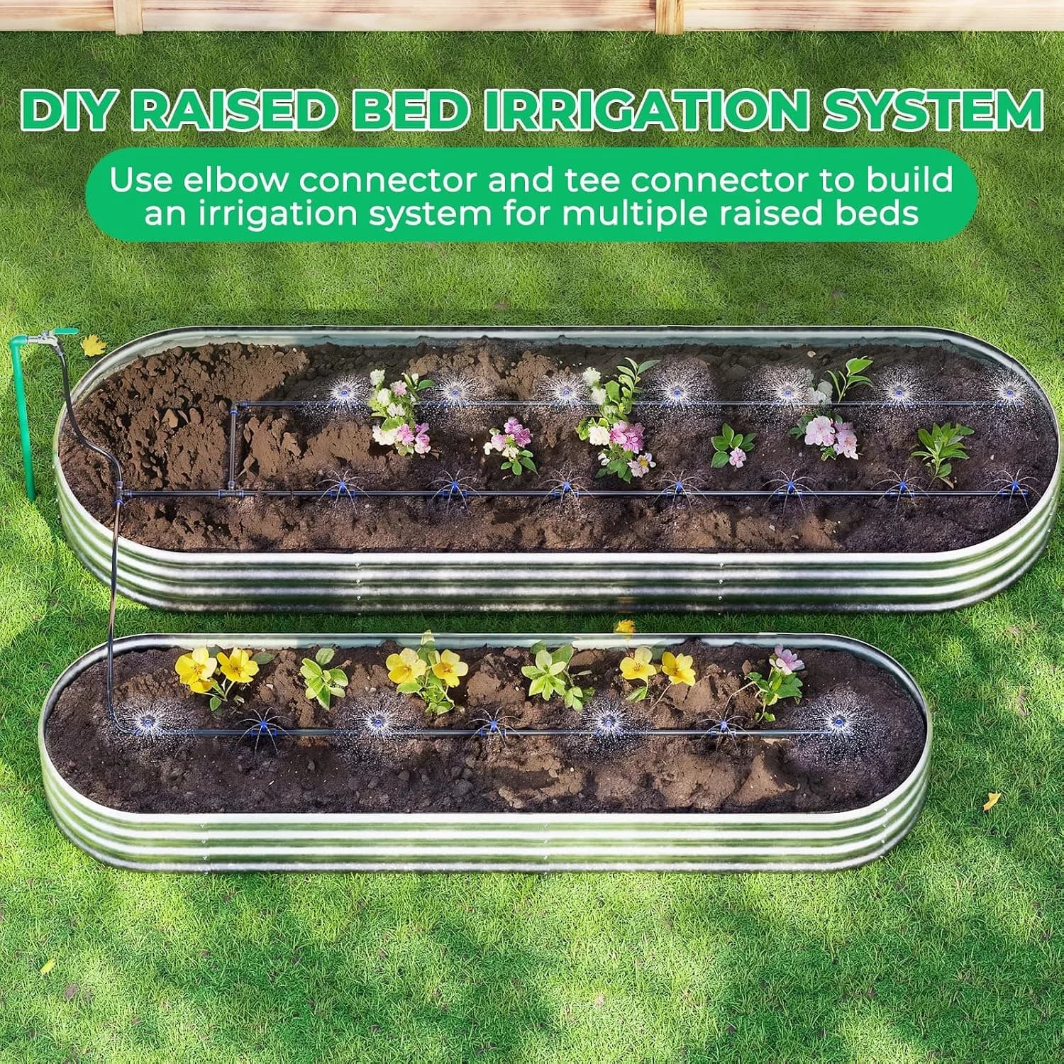 IrriNex 8 ft Raised-Bed Drip Irrigation Kit component view 9