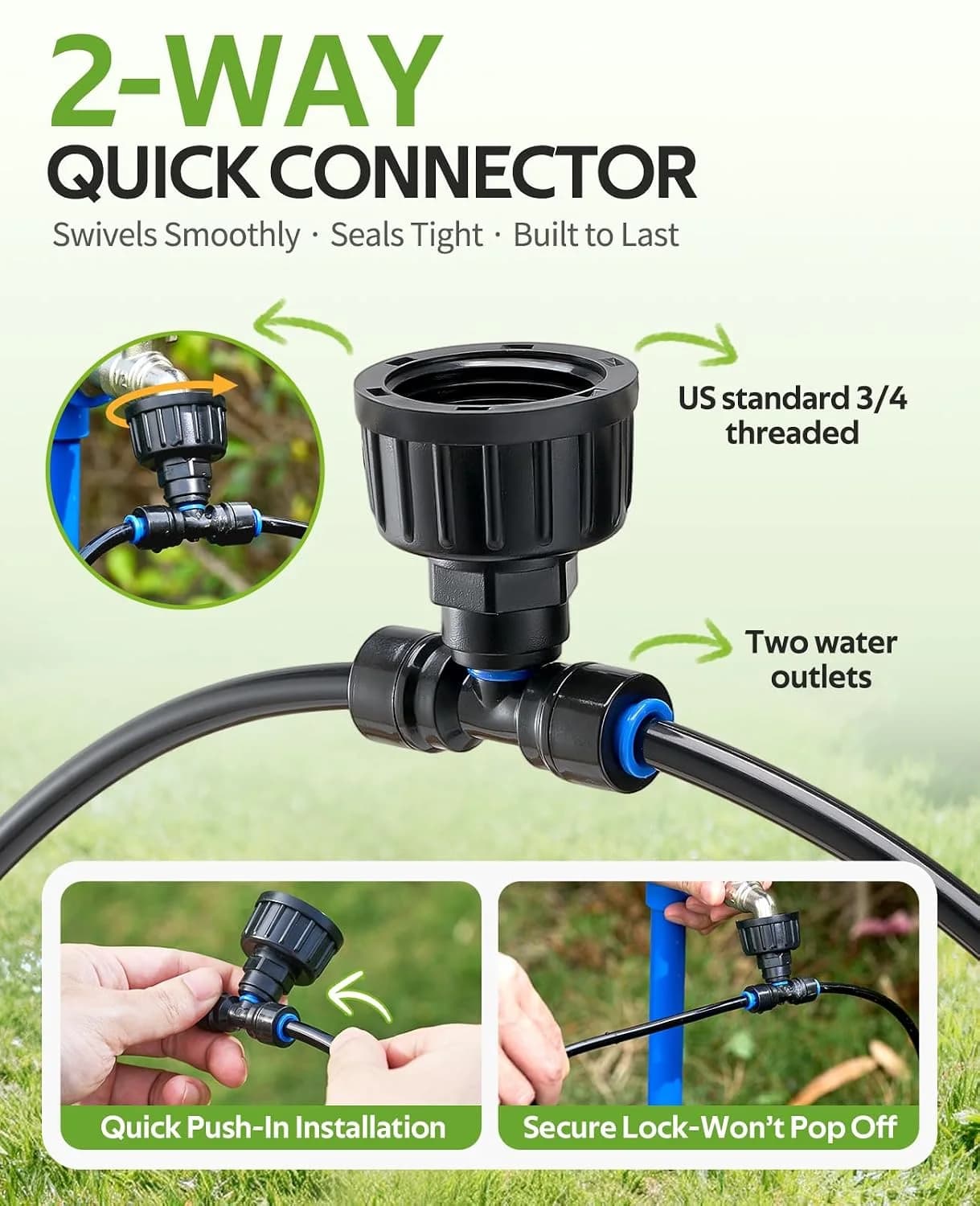 IrriNex 50 ft Drip Irrigation System Kit component view 3