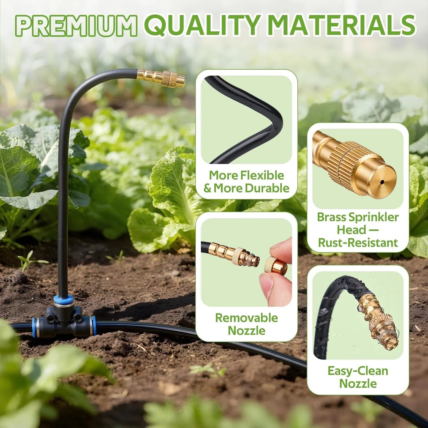 IrriNex 33 ft Drip Irrigation System Kit component view 3