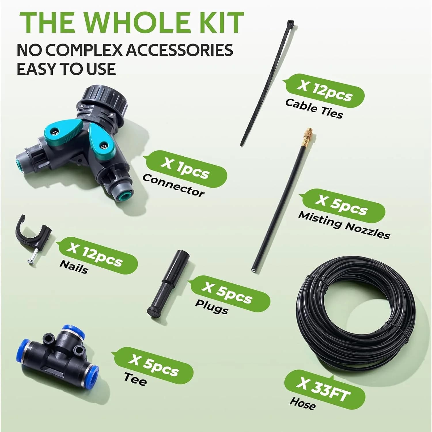 IrriNex 33 ft Drip Irrigation System Kit component view 7