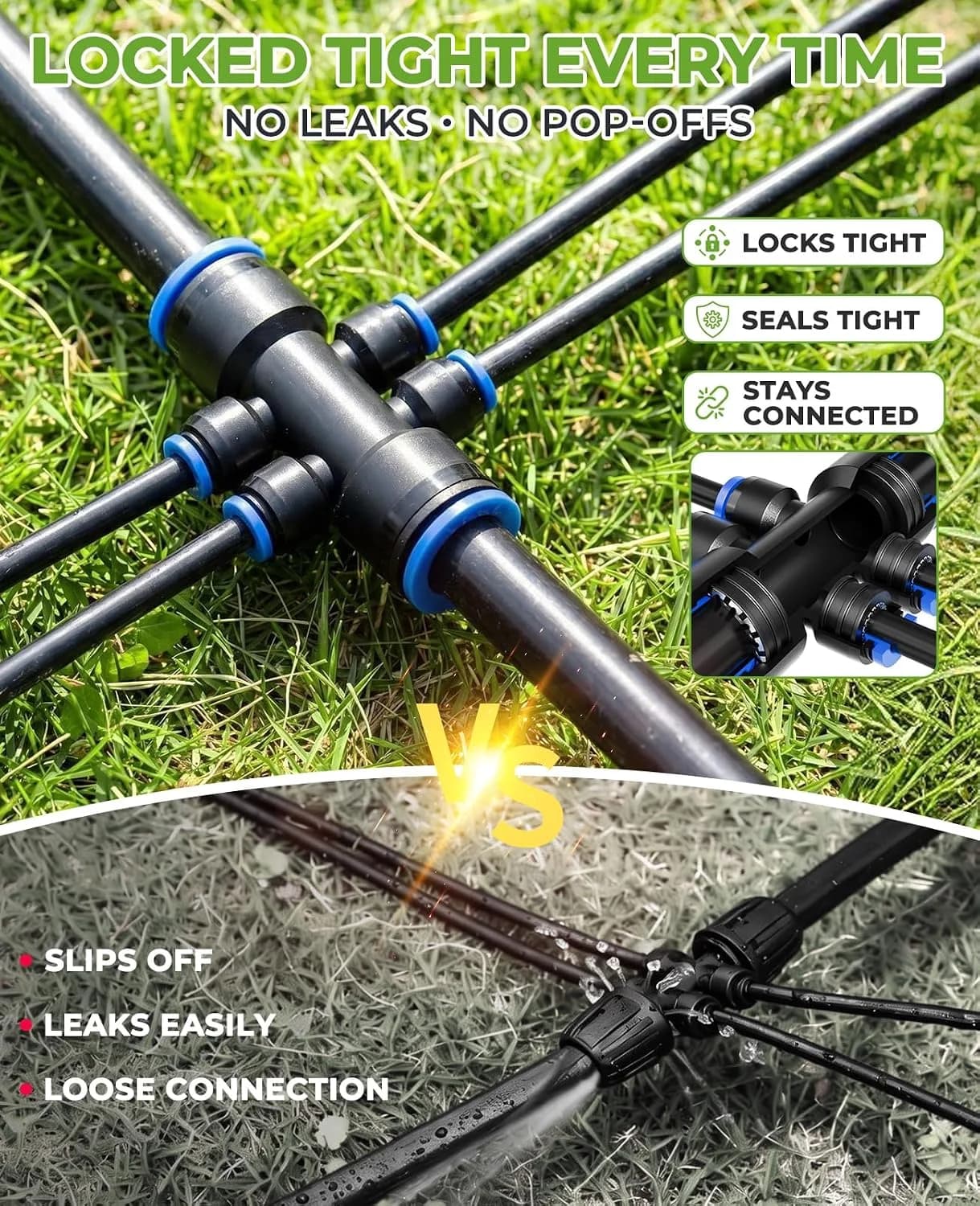 IrriNex 220 ft Drip Irrigation System Kit component view 3