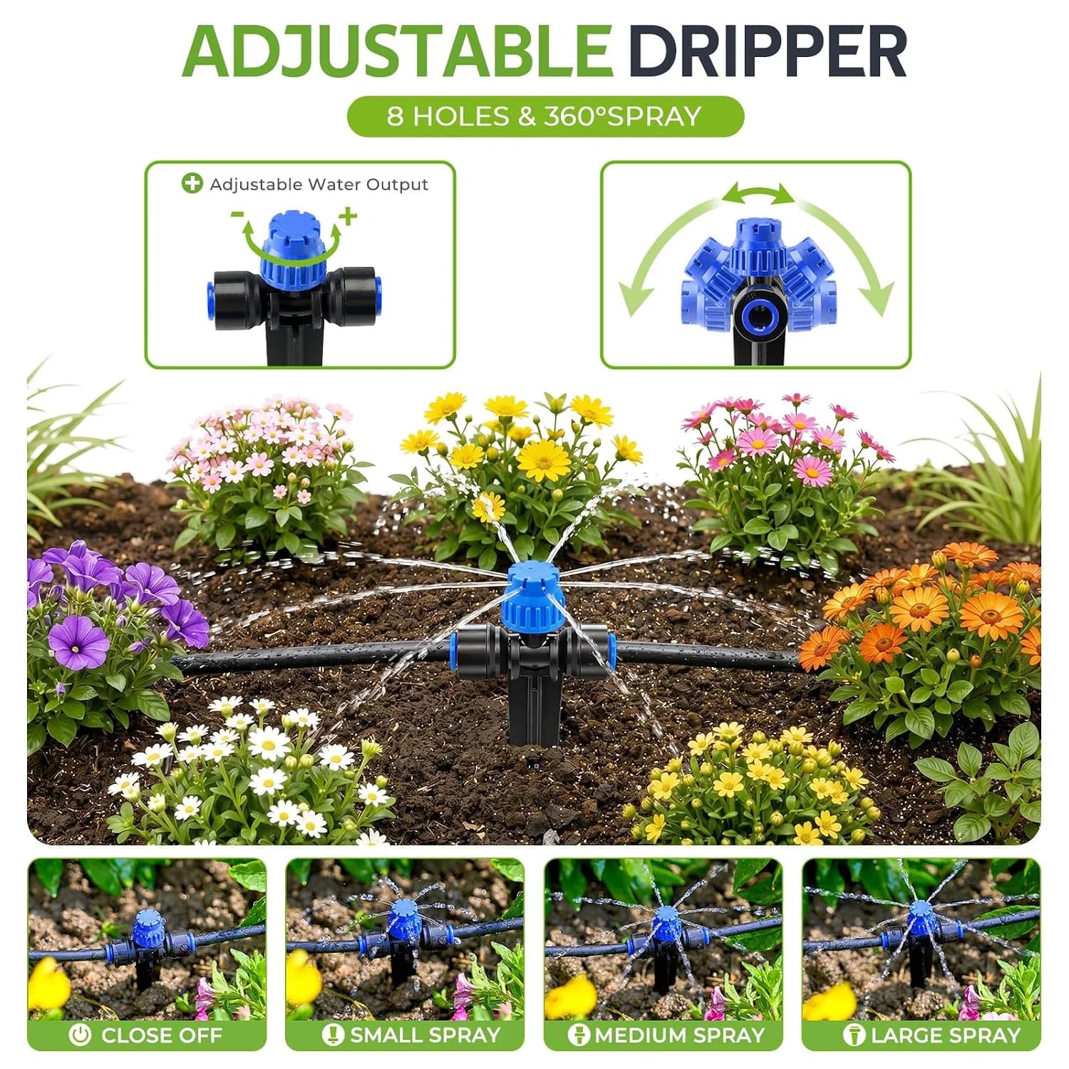 IrriNex 50 ft Drip Irrigation System Kit component view 4