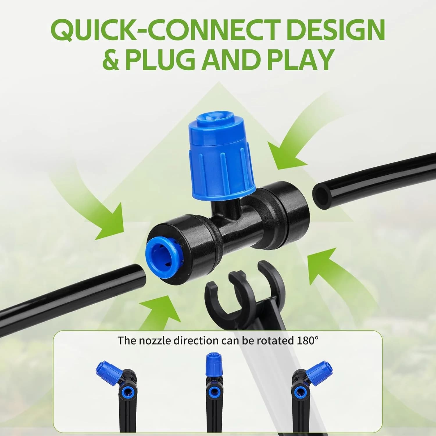 IrriNex 50 ft Drip Irrigation System Kit 50 ft / 40 ft (RKG1) option view 5