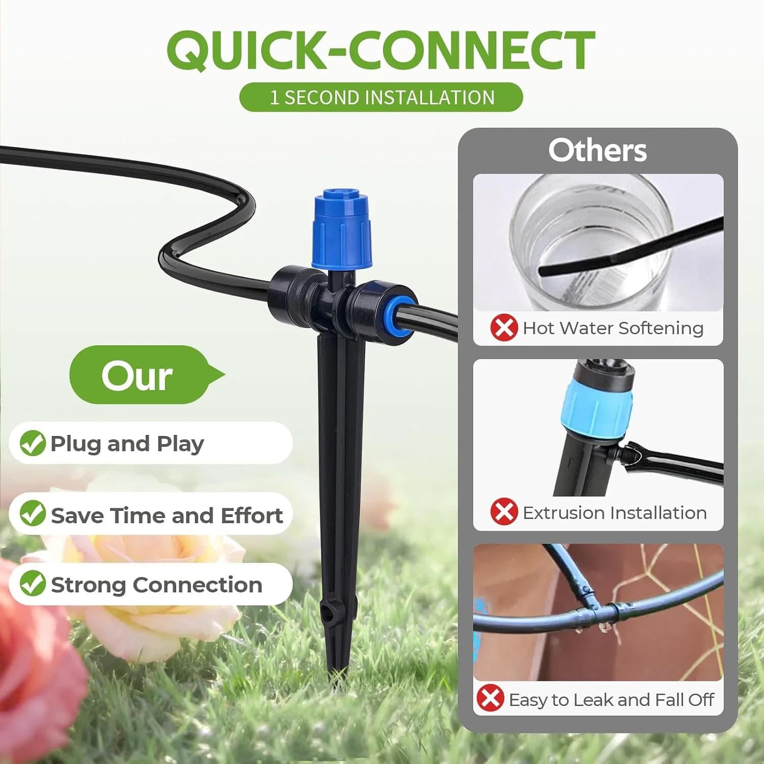IrriNex 50 ft Drip Irrigation System Kit 140FT option view 2