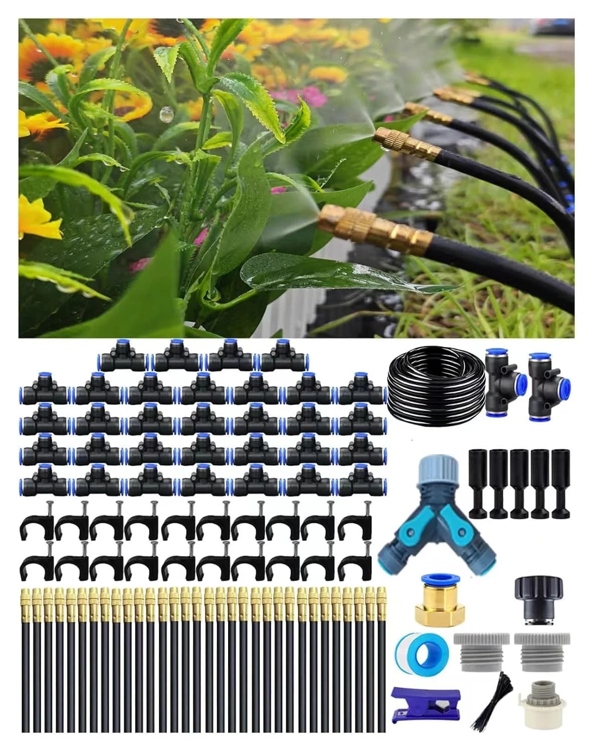 IrriNex 100 ft Drip Irrigation System Kit 165 FT option view 1