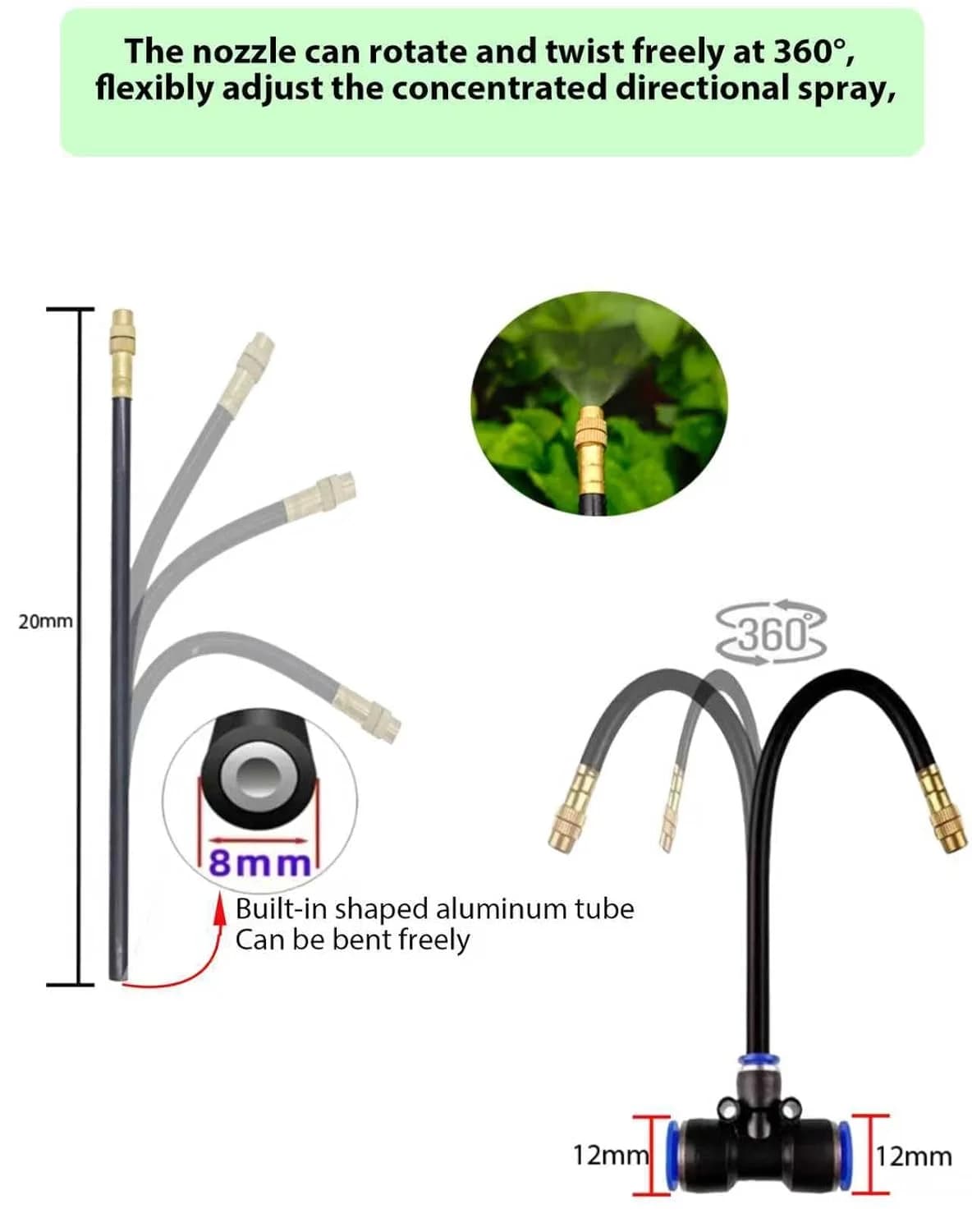 IrriNex 100 ft Drip Irrigation System Kit 65 FT option view 4