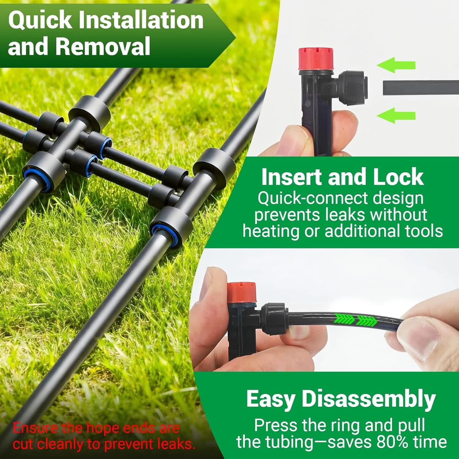 IrriNex 100 ft Drip Irrigation System Kit component view 2