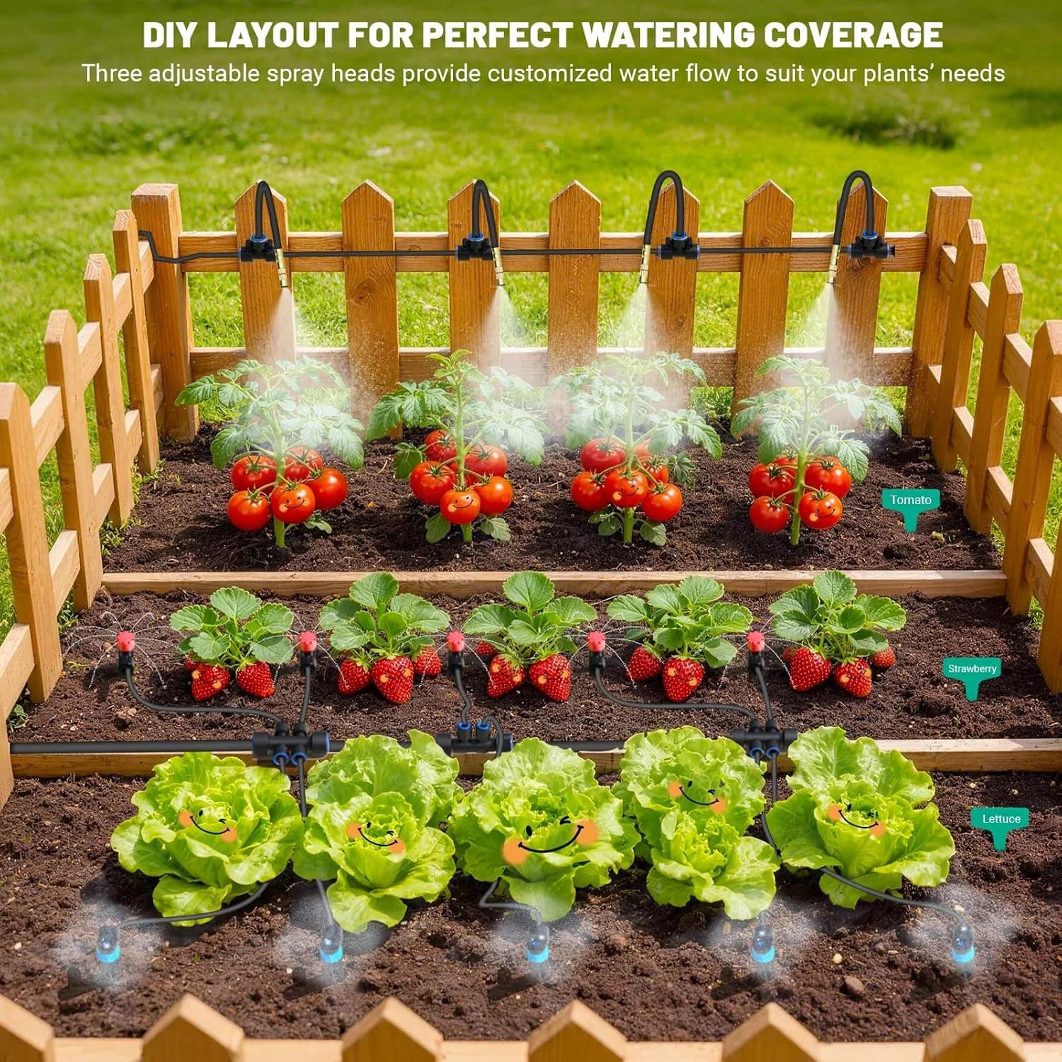 IrriNex 230 ft Garden Misting and Cooling Kit component view 2
