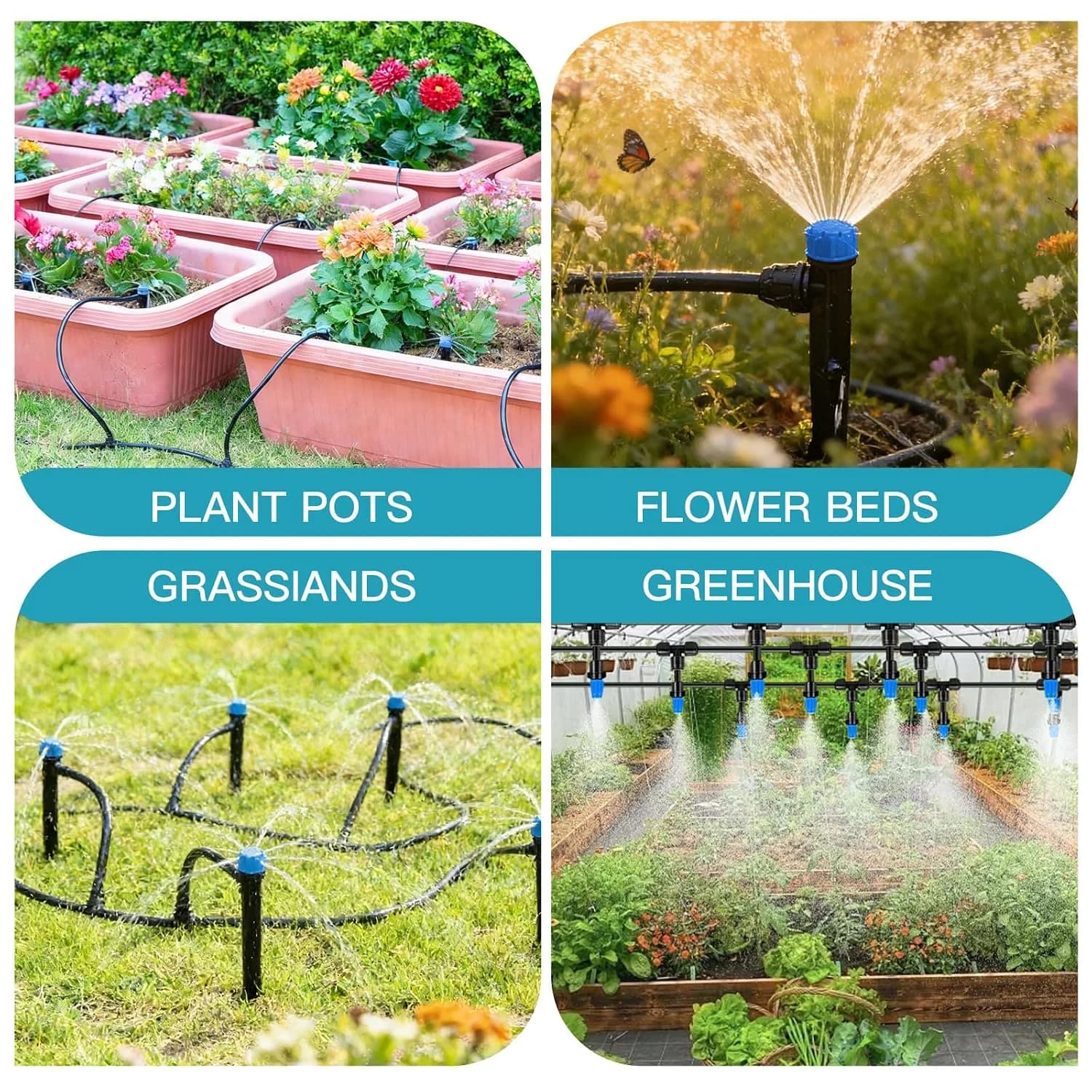 IrriNex 230 ft Garden Misting and Cooling Kit component view 4