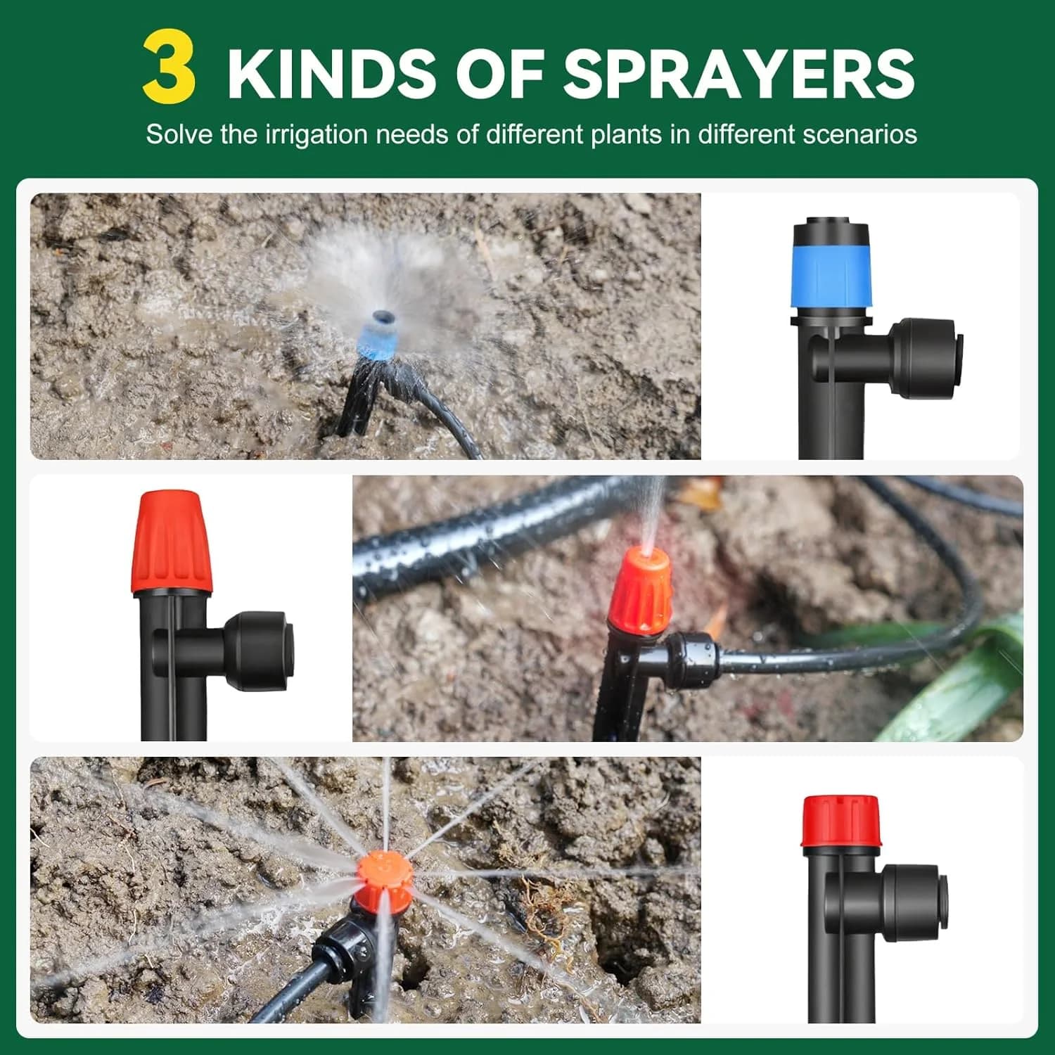 IrriNex 233 ft Drip Irrigation System Kit component view 3