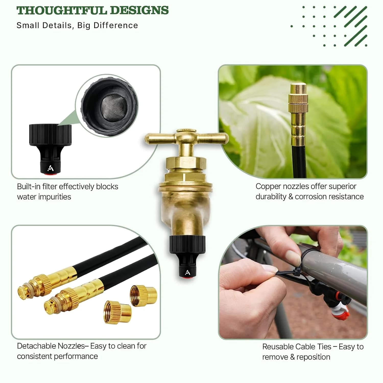 IrriNex 50 ft Drip Irrigation System Kit component view 5
