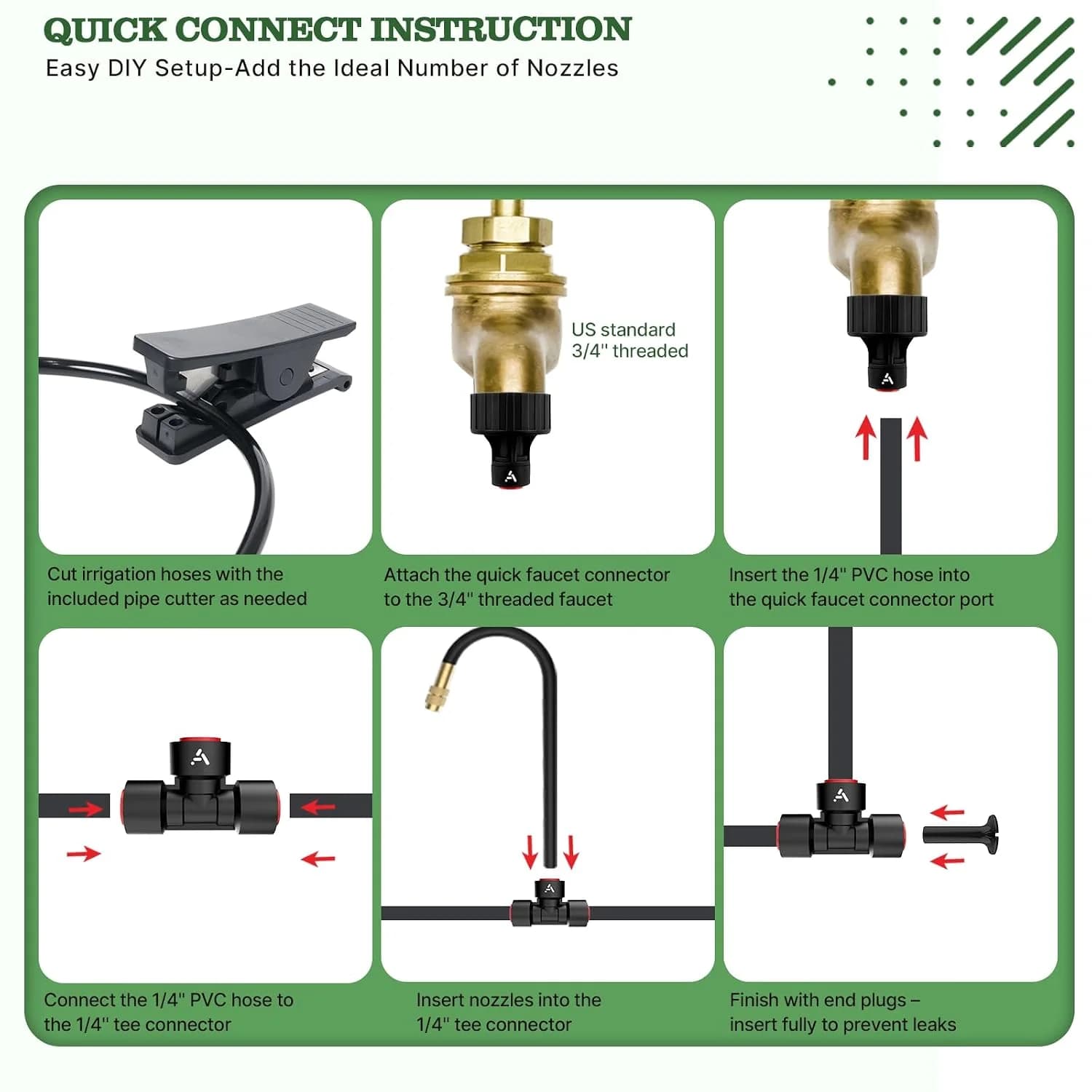 IrriNex 50 ft Drip Irrigation System Kit component view 7