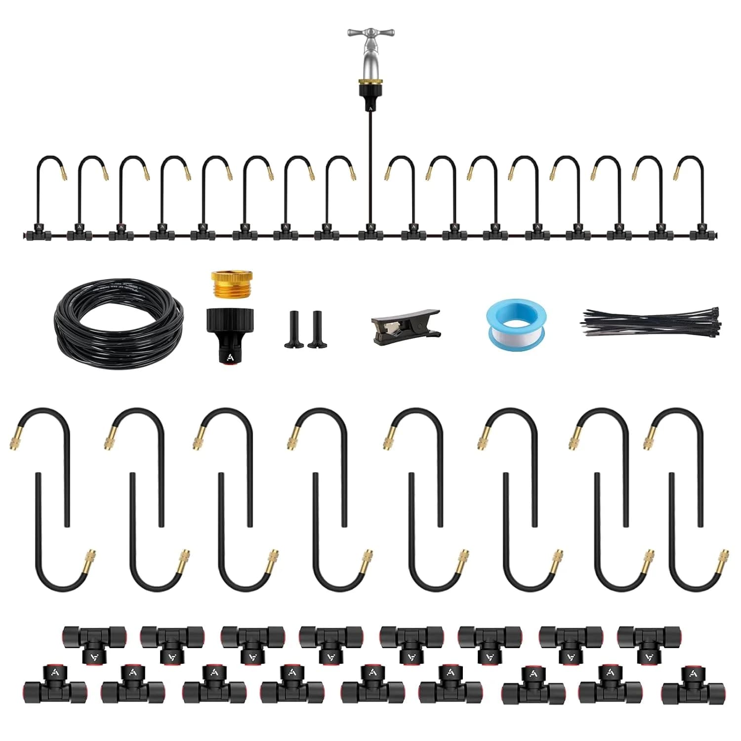 IrriNex 50 ft Drip Irrigation Kit – Model IRK-4ZM7JN