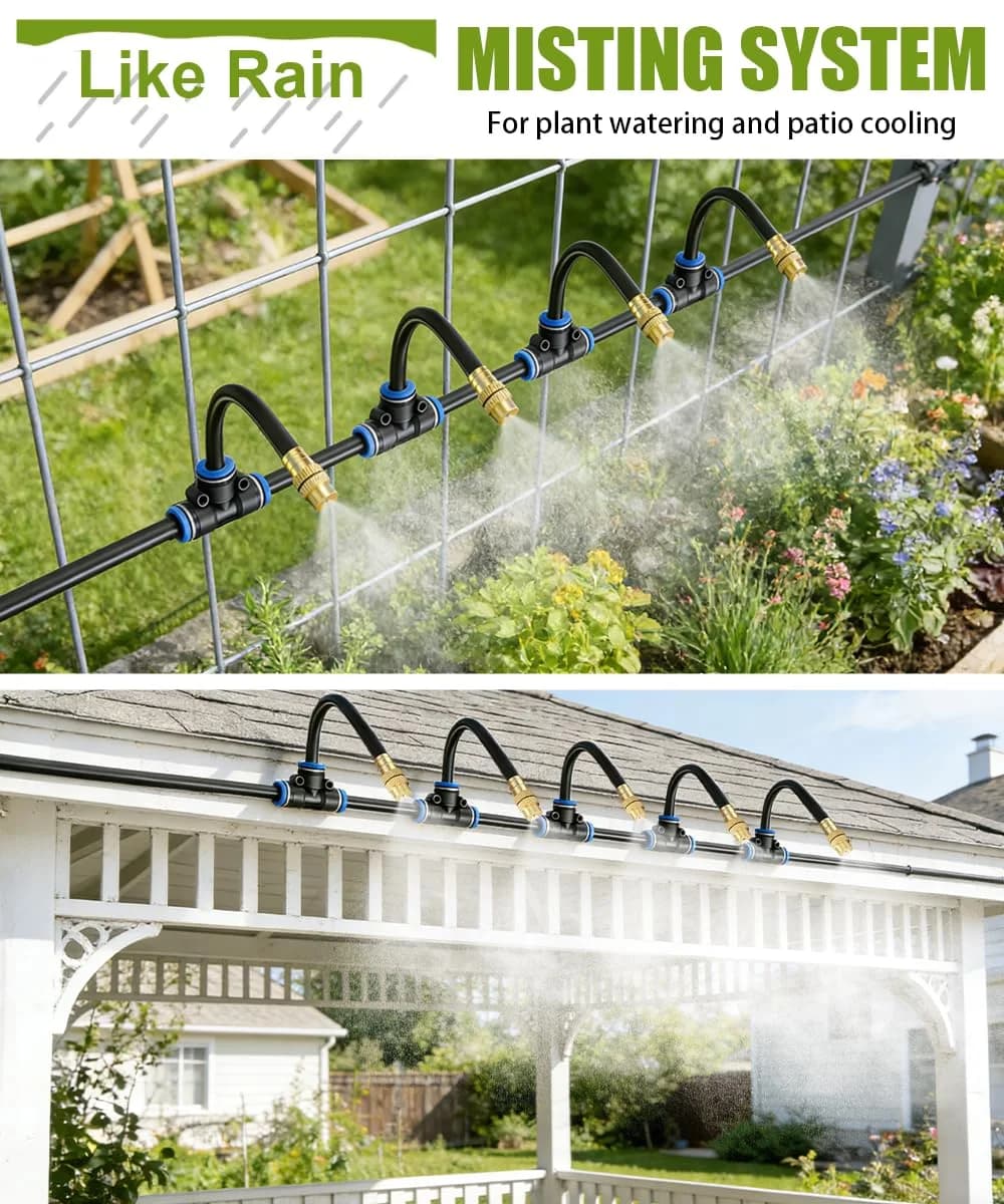 IrriNex 52 ft Garden Misting and Cooling Kit component view 6