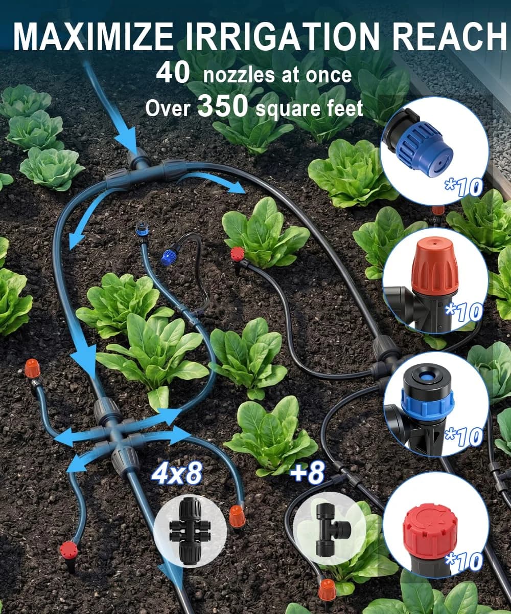 IrriNex 300 sq ft Drip Irrigation System Kit component view 4