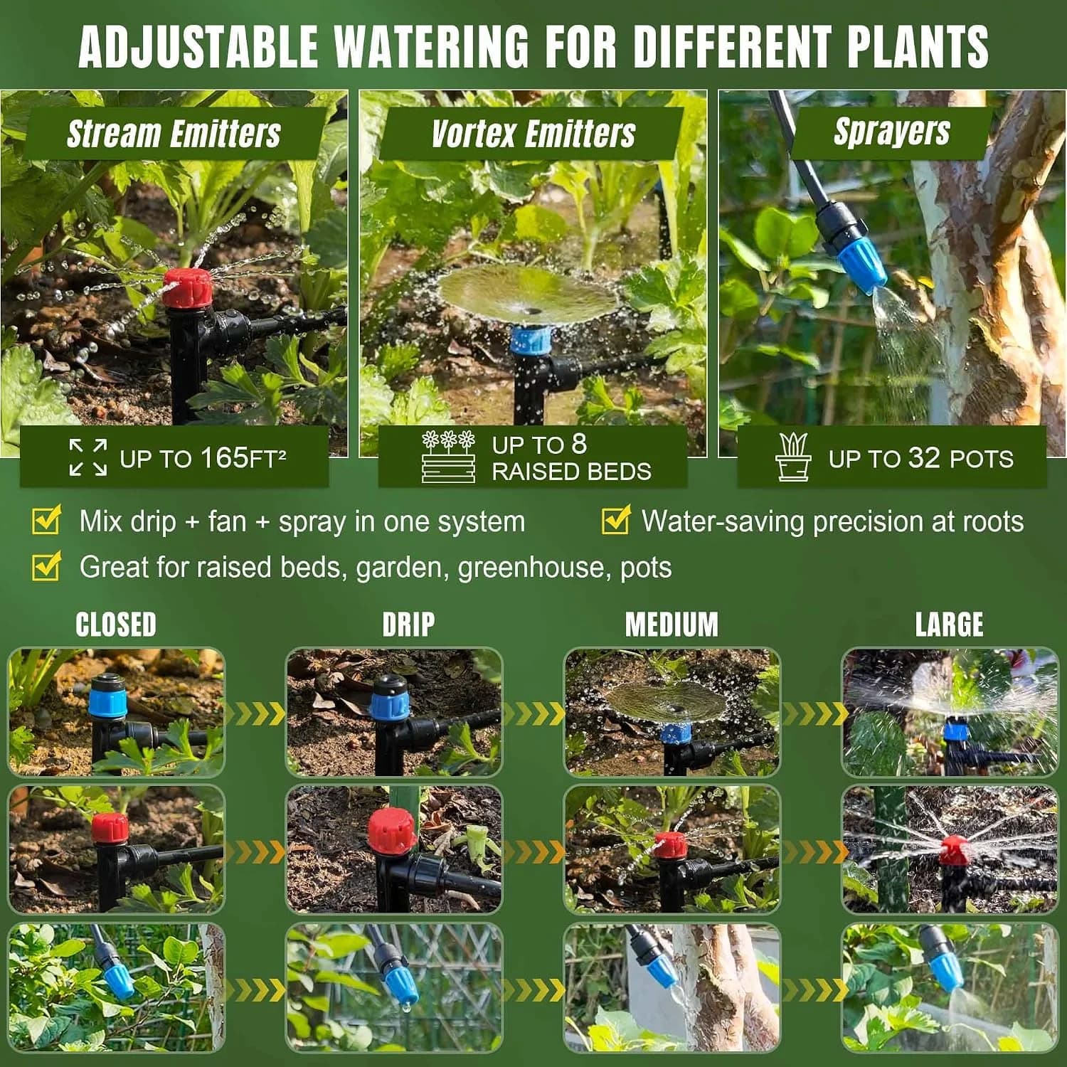 IrriNex 50 ft Drip Irrigation System Kit component view 2