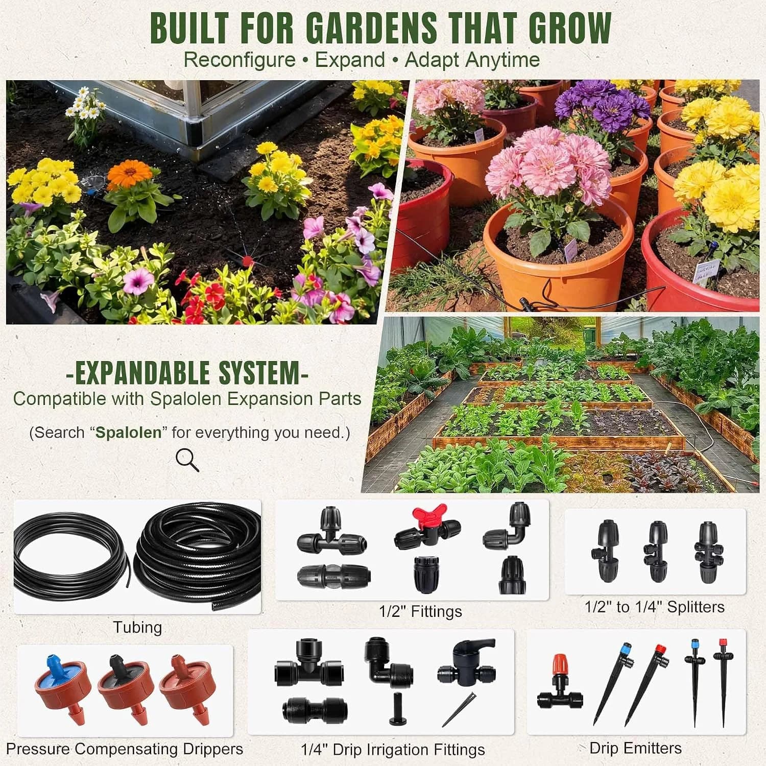 IrriNex 50 ft Drip Irrigation System Kit component view 7