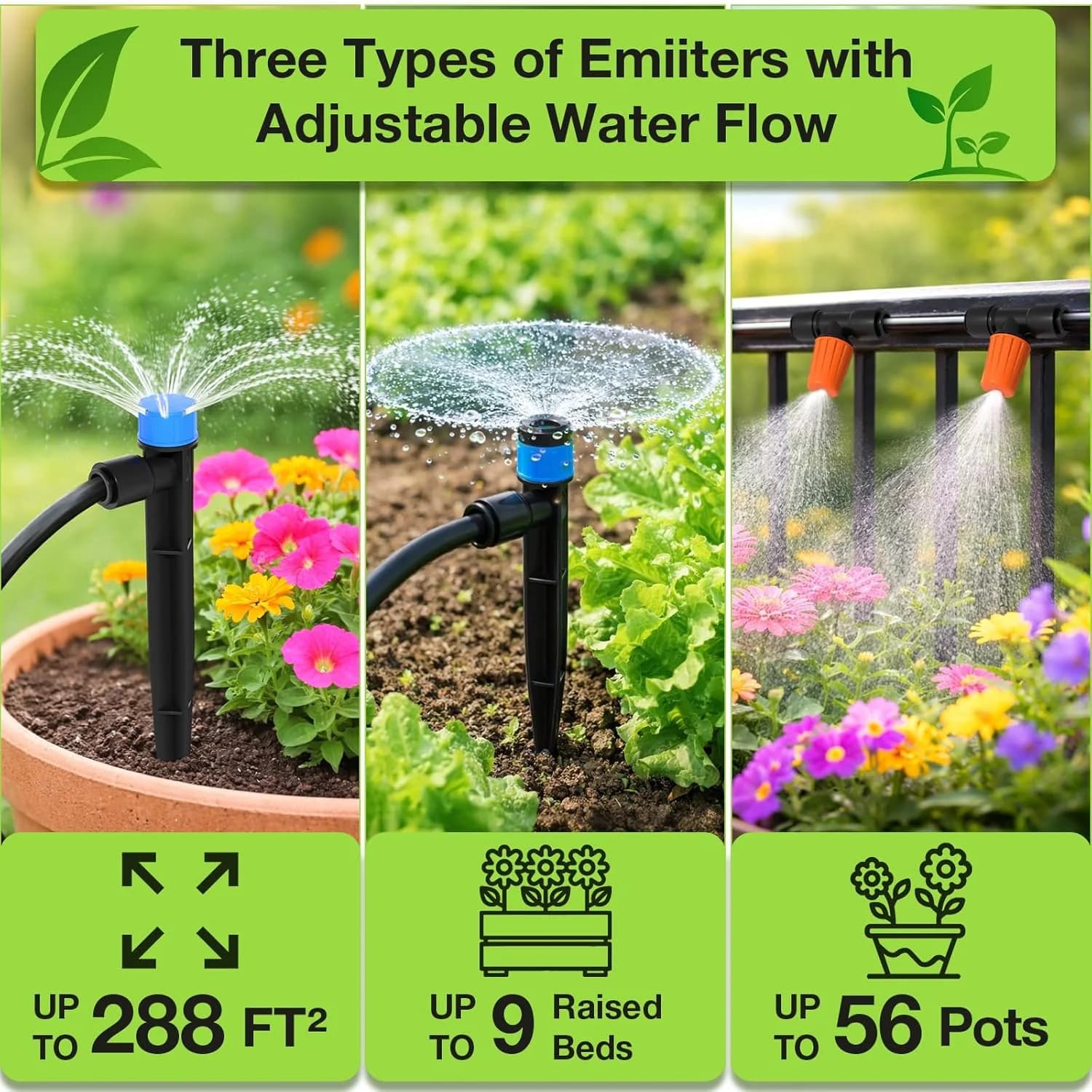 IrriNex 300 ft Drip Irrigation System Kit component view 2