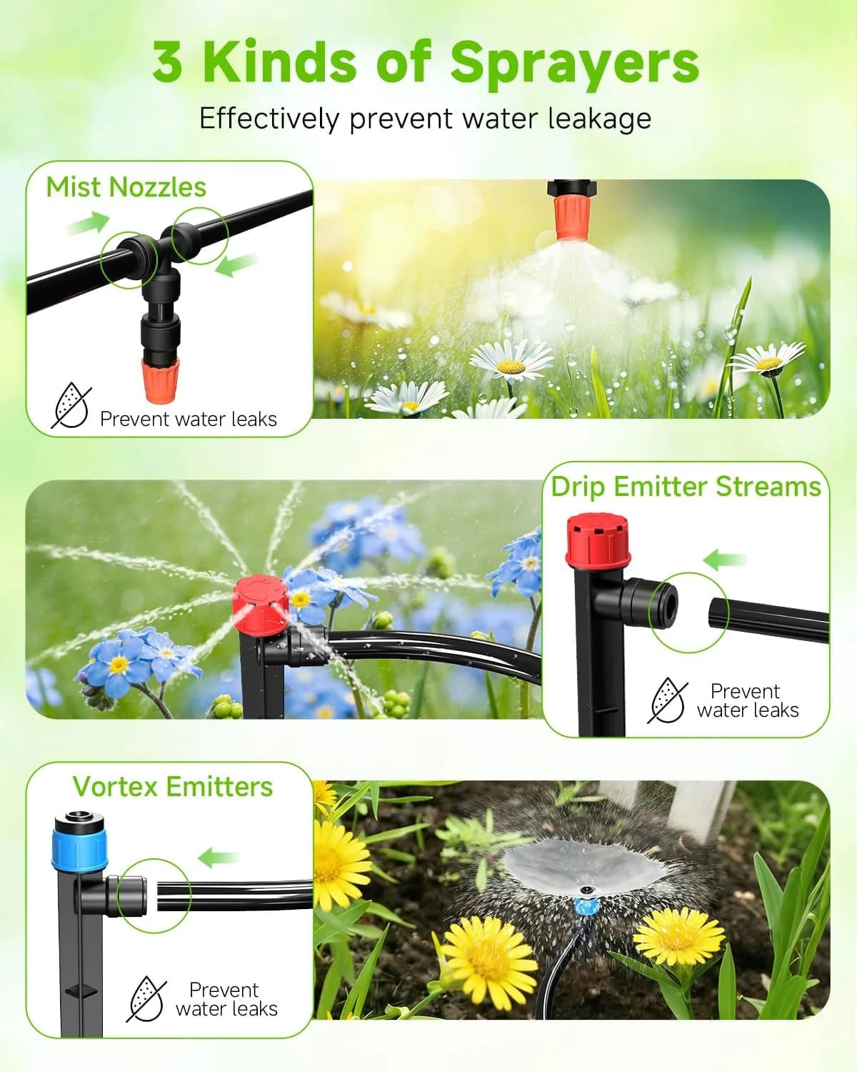 IrriNex 246 ft Drip Irrigation System Kit component view 4